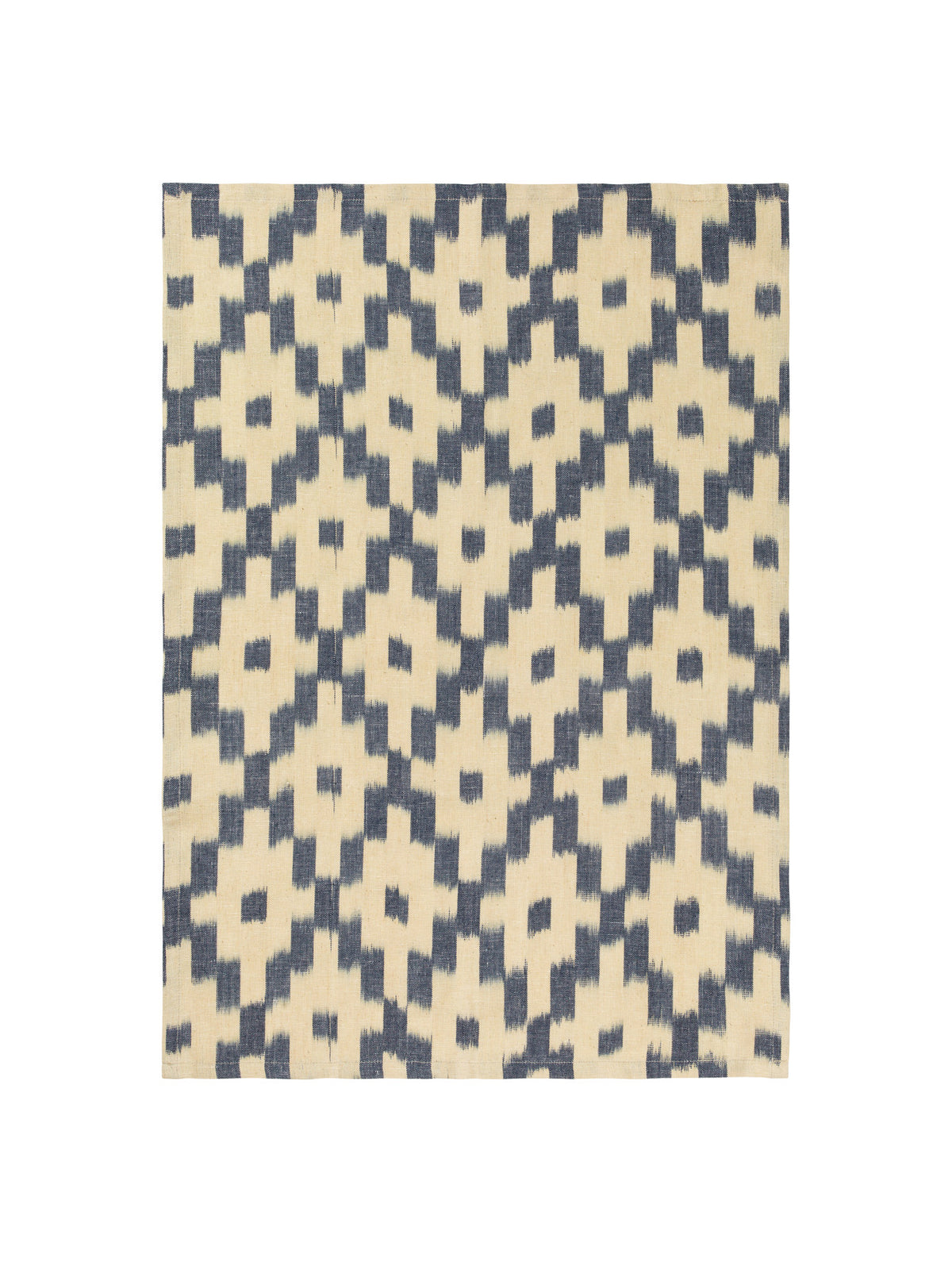 Ikat Geschirrtuch in Tintenblau/Weiss präsentiert im Onlineshop von KAQTU Design AG. Küchentuch ist von Ferm Living