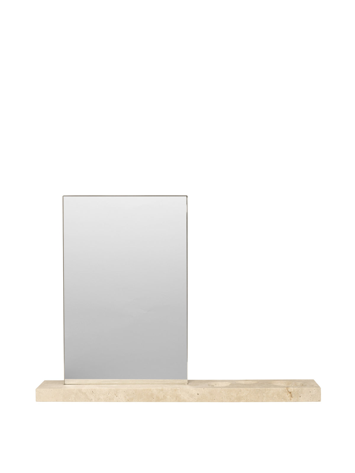 Caseta Tischspiegel in Travertin präsentiert im Onlineshop von KAQTU Design AG. Tischspiegel ist von Ferm Living