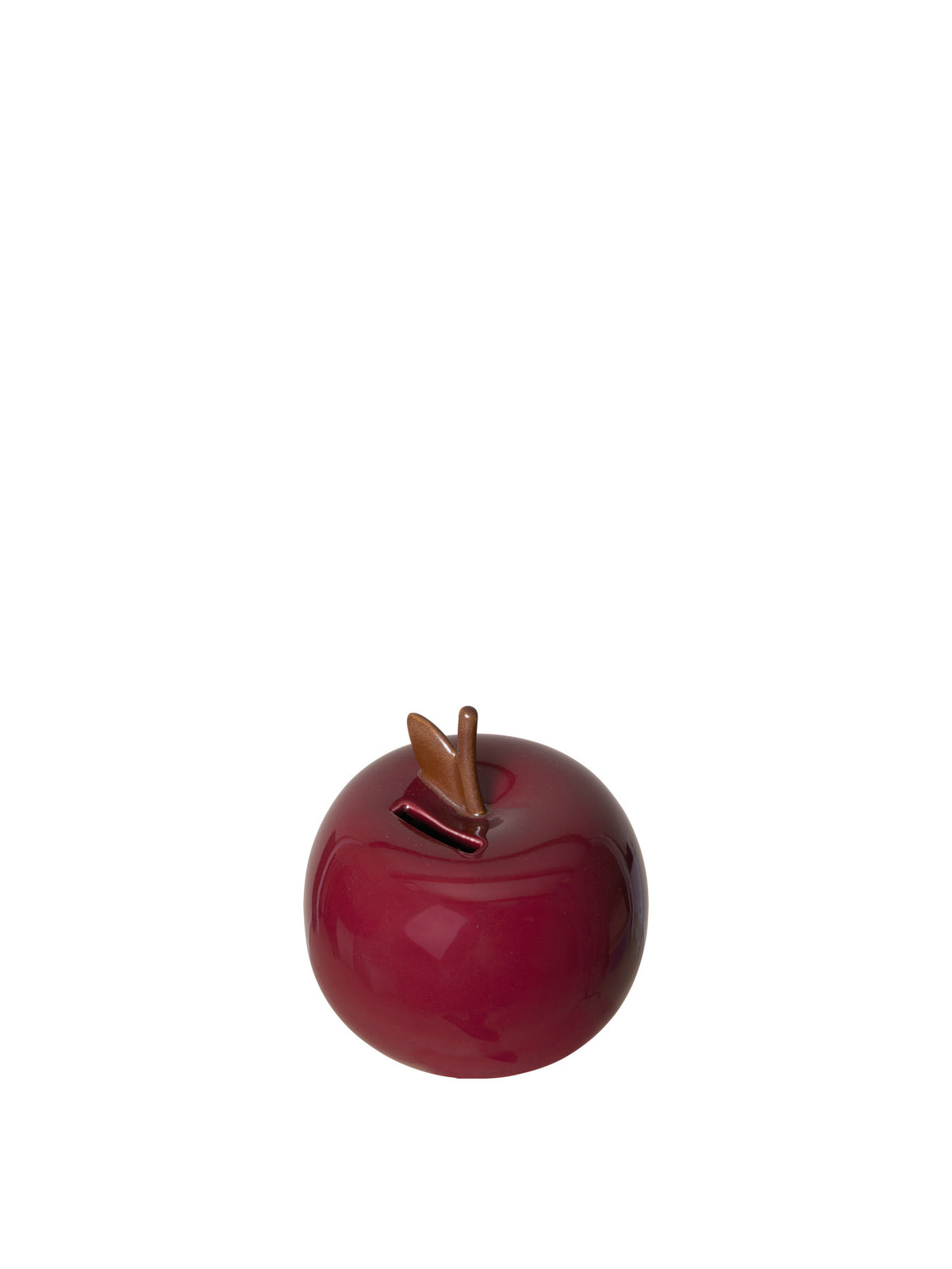 Apple Money Bank in Deep Red präsentiert im Onlineshop von KAQTU Design AG. Figuren / Objekte Kids ist von Ferm Living