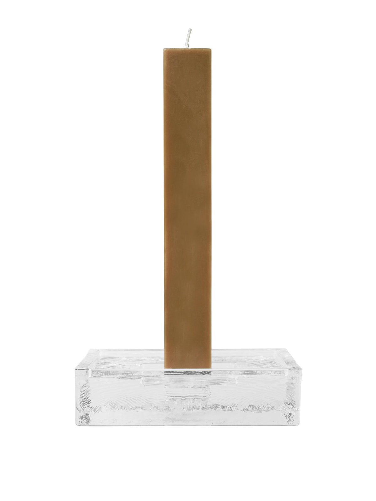Gradia Candle Holder Square in Clear präsentiert im Onlineshop von KAQTU Design AG. Kerzenständer ist von Ferm Living