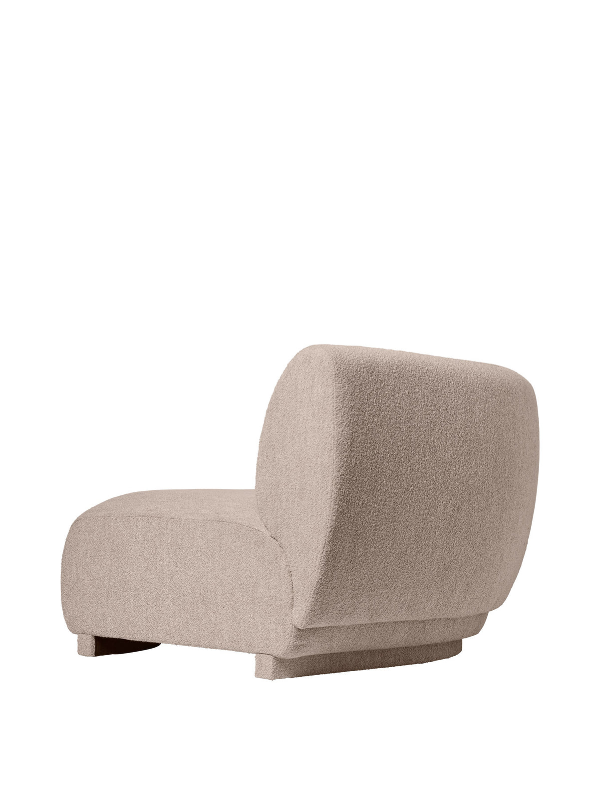 Rico Eckelement 90, modulares Sofa mit gerundeter Form und gepolstertem Stoffbezug