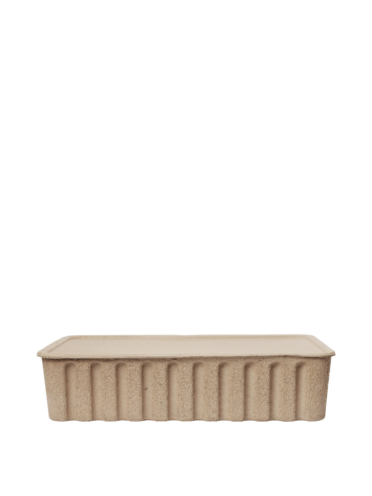 Paper Pulp Box Extra Large in Brown präsentiert im Onlineshop von KAQTU Design AG. Aufbewahrungsbox ist von Ferm Living