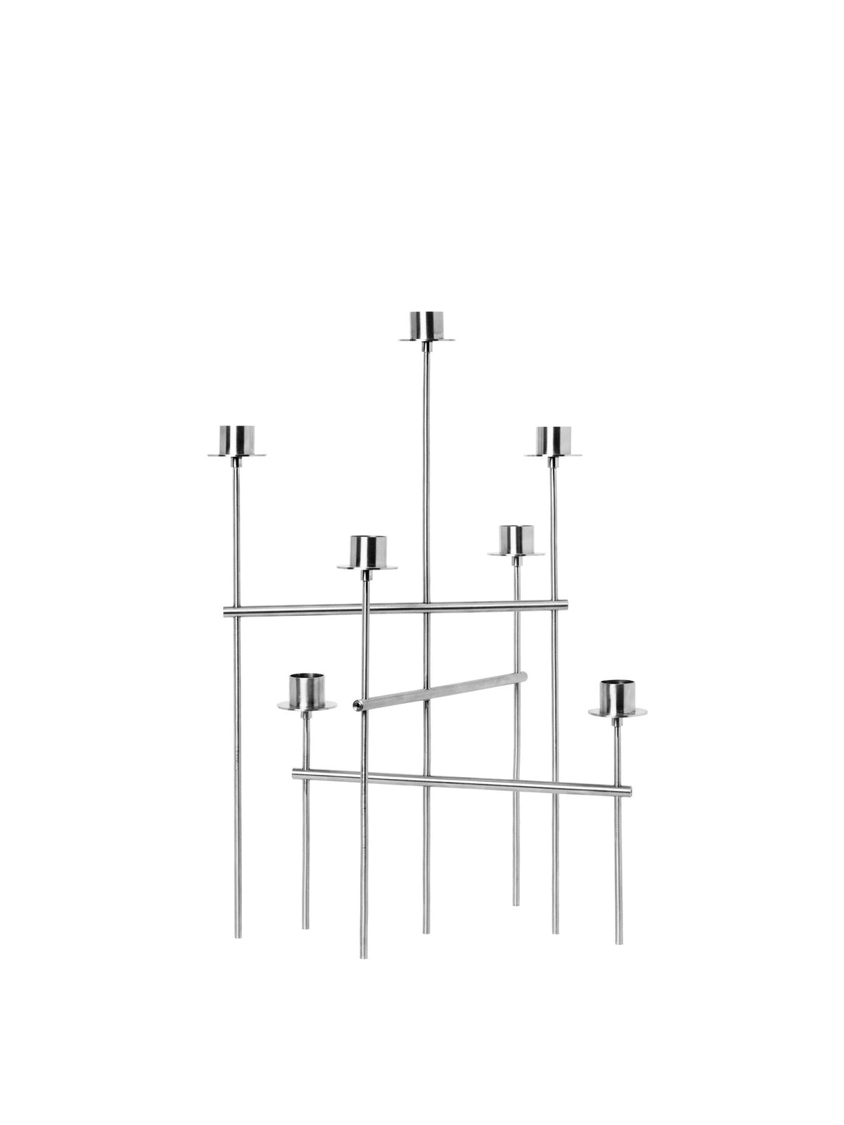 Elysia Candelabra in Brushed Stainless Steel präsentiert im Onlineshop von KAQTU Design AG. Kerzenständer ist von Ferm Living