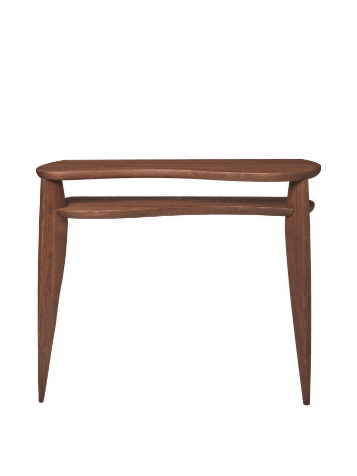 Eleganter Feve Konsolentisch aus edlem Walnussholz von Ferm Living, ideal für stilvolle Akzente in jedem Wohnraum.