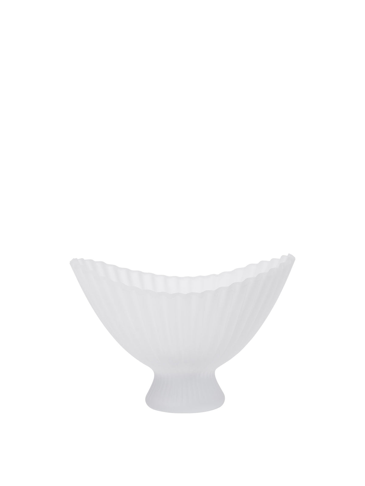 Fountain Glass Bowl 28 in Frosted präsentiert im Onlineshop von KAQTU Design AG. Schale ist von Ferm Living