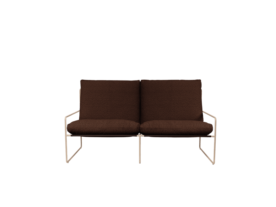 Desert 2 Sitzer Loungesofa in Cashmere/Chestnut präsentiert im Onlineshop von KAQTU Design AG. Lounge Sofa ist von Ferm Living