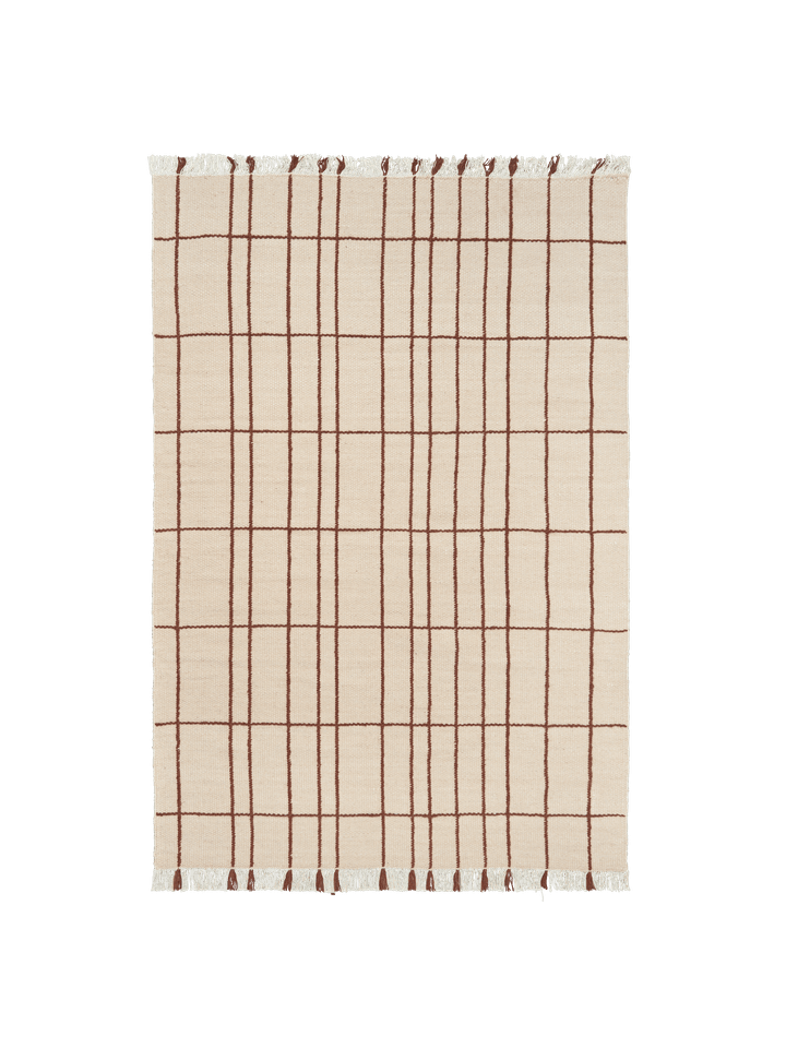 Sen Teppich 170 x 240 in Parchment/Chestnut präsentiert im Onlineshop von KAQTU Design AG. Teppich ist von Ferm Living