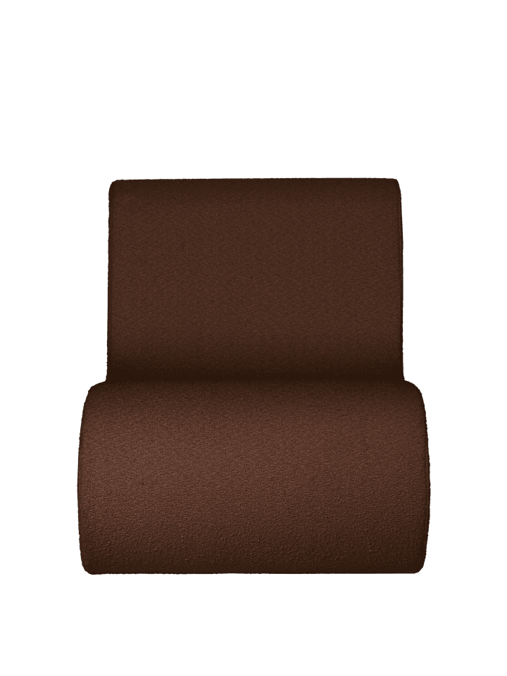 Stylisches Rouli Center Module in Chestnut Brown von Ferm Living, ideal für entspannte Stunden im Freien und moderne Gartenmöbel.