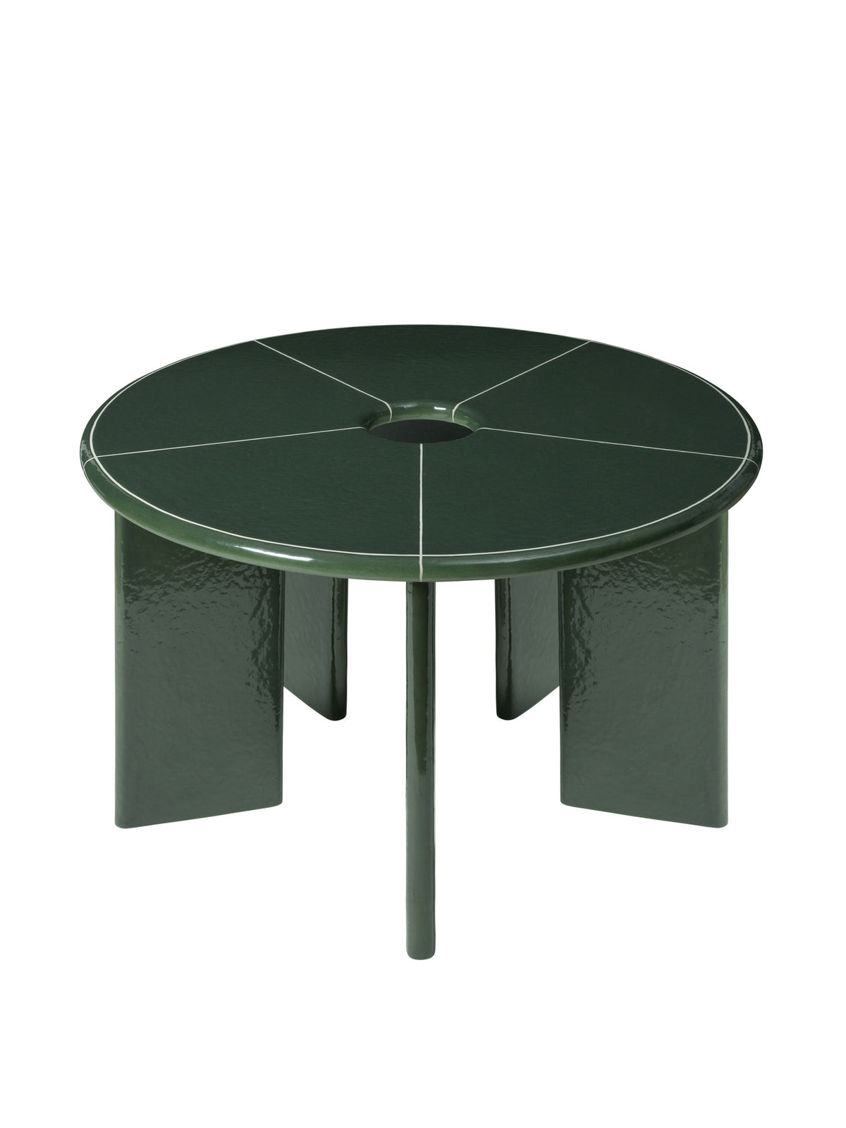 Deya Gartentisch Ø120 in Dark Green präsentiert im Onlineshop von KAQTU Design AG. Gartentisch ist von Ferm Living
