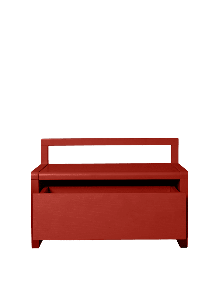 Little Architect Bank mit Stauraum in Poppy Red präsentiert im Onlineshop von KAQTU Design AG. Sitzbank ist von Ferm Living