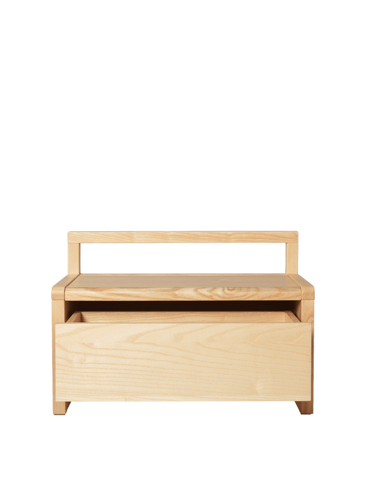 Little Architect Bank mit Stauraum in Ash präsentiert im Onlineshop von KAQTU Design AG. Sitzbank ist von Ferm Living