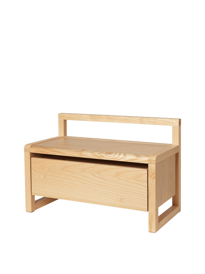 Little Architect Bank mit Stauraum in Ash präsentiert im Onlineshop von KAQTU Design AG. Sitzbank ist von Ferm Living