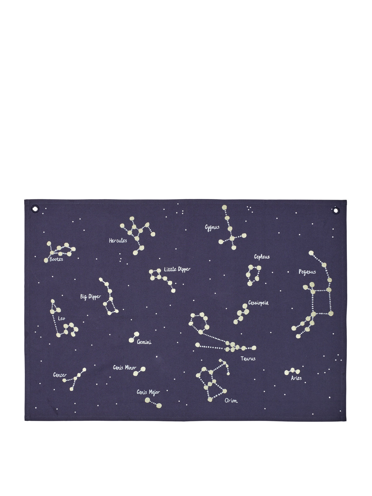 Constellation Textile Map in Dark Blue präsentiert im Onlineshop von KAQTU Design AG. Wandteppich ist von Ferm Living