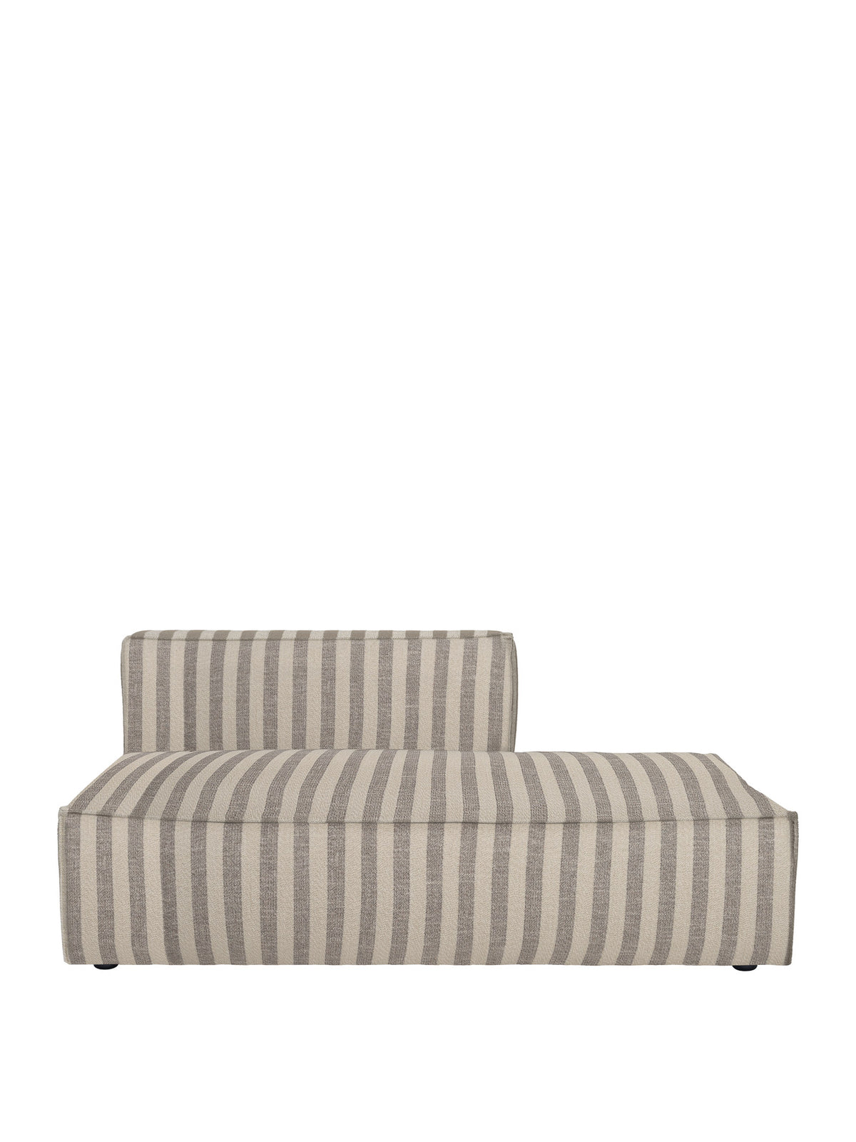 Modulares Sofa Catena Open End von Ferm Living, niedrig, mit weichen Rundungen und Absteppnähten