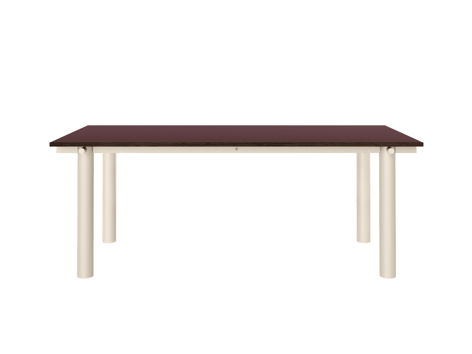 Atura Esstisch 200 x 90 in Light Cashmere/Burgundy präsentiert im Onlineshop von KAQTU Design AG. Esstisch ist von Ferm Living