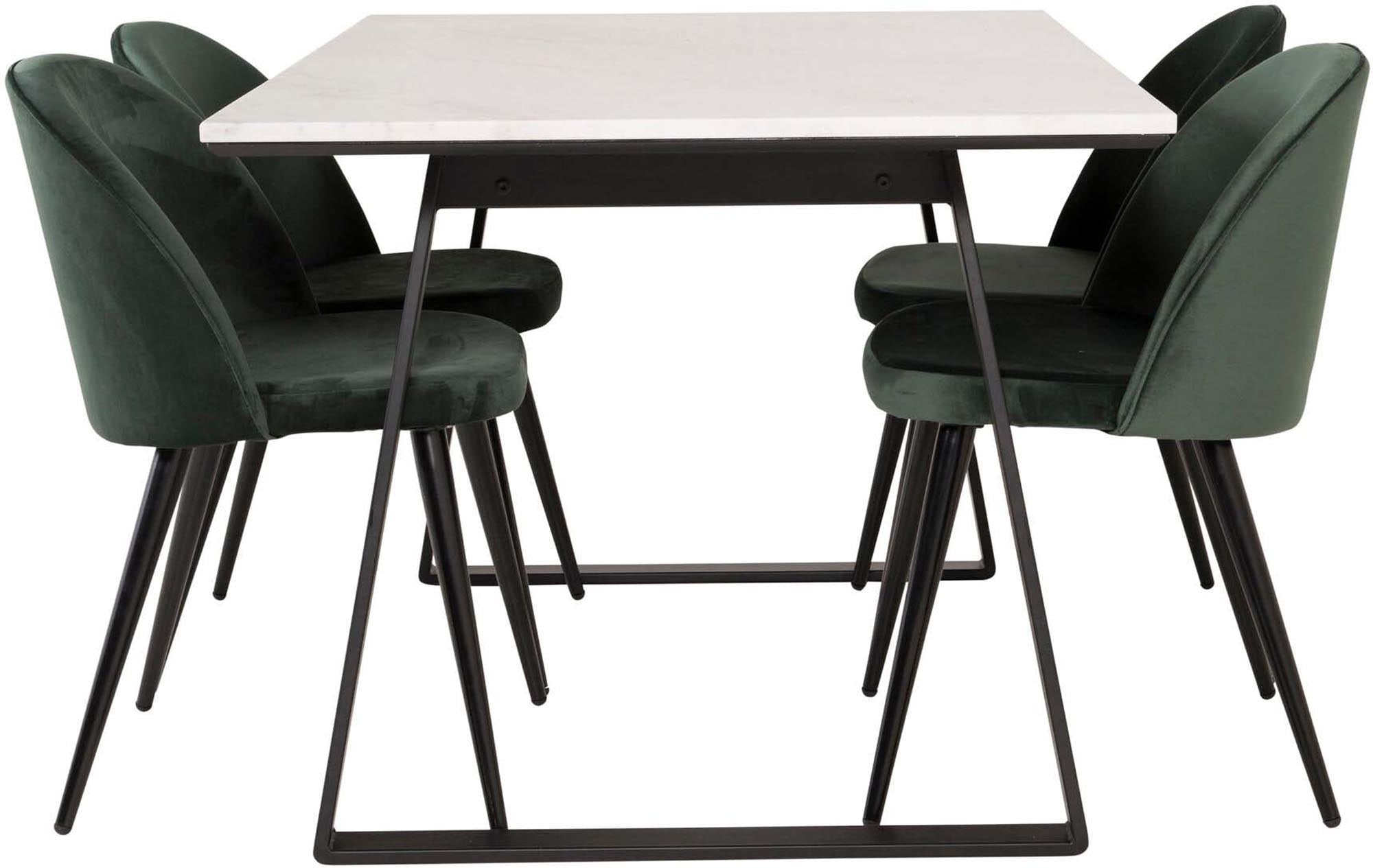 Estelle Esszimmerset: Luxuriöser Samt trifft auf modernes Design.