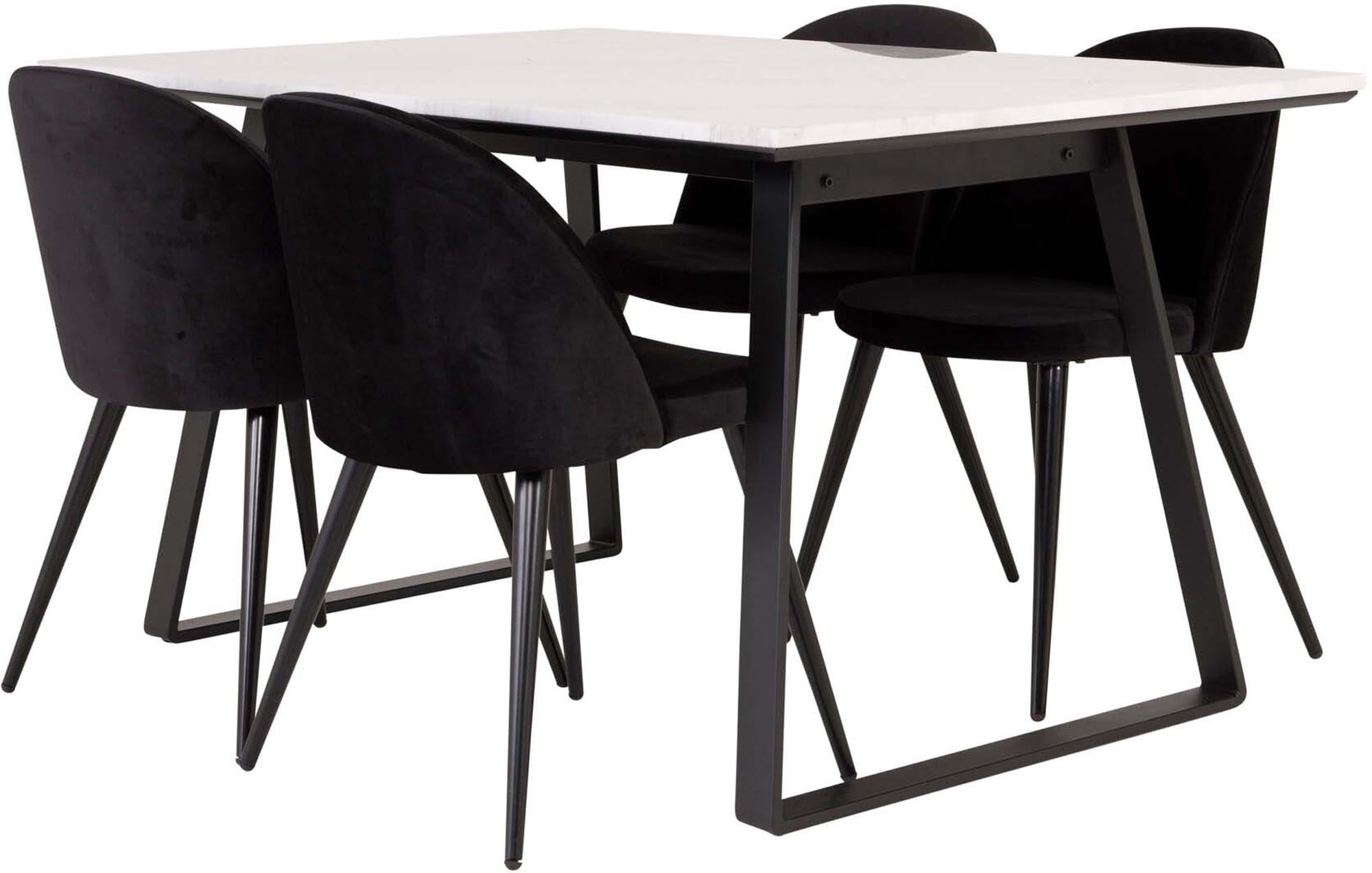 Estelle Esszimmerset: Stilvoller Samtkomfort für Ihr Zuhause.