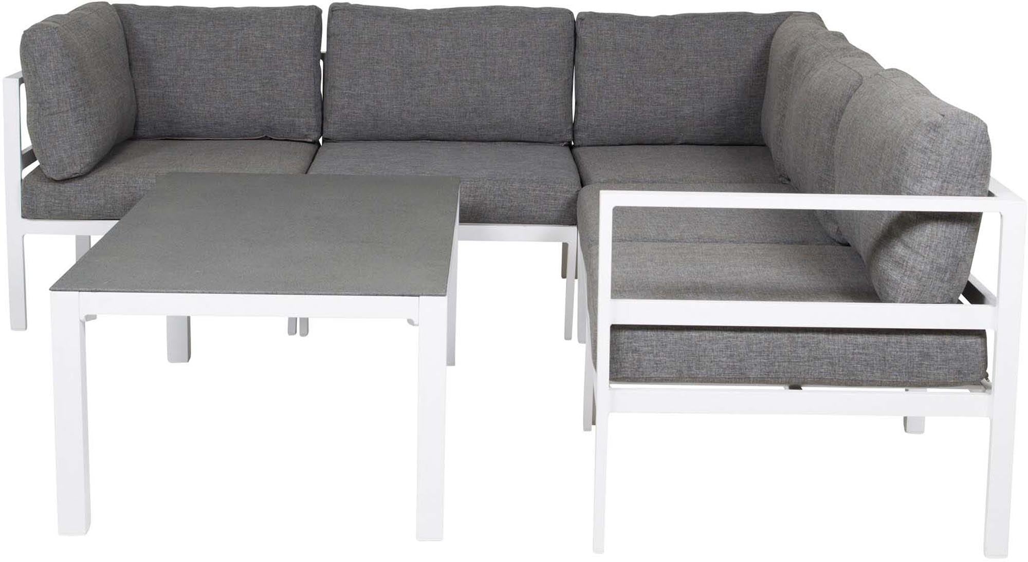 Copacabana Sofagarnitur V1 in Grau weiss präsentiert im Onlineshop von KAQTU Design AG. Loungeset ist von Venture Home