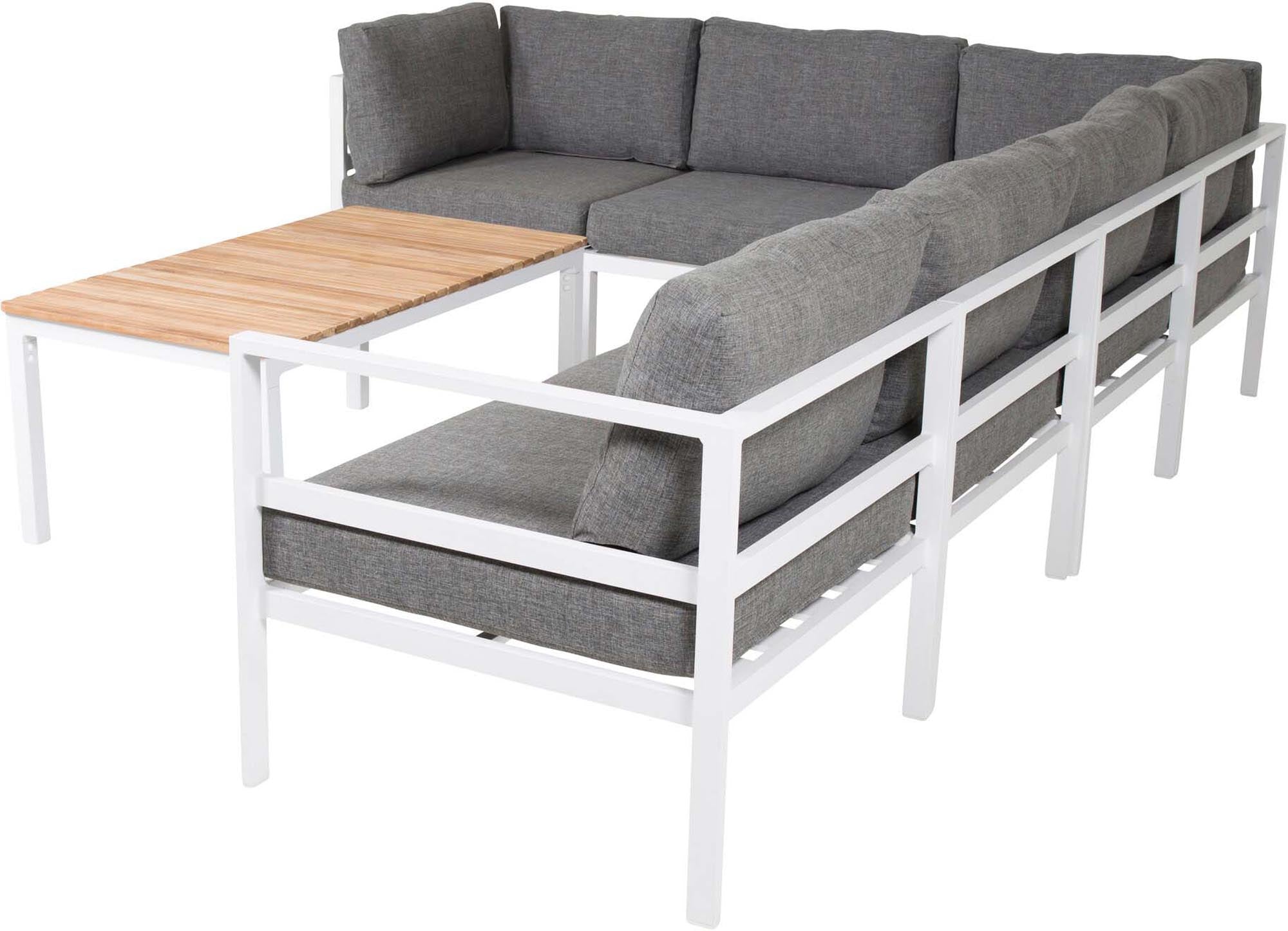 Copacabana Sofagarnitur V2 in Natur, Weiss präsentiert im Onlineshop von KAQTU Design AG. Loungeset ist von Venture Home