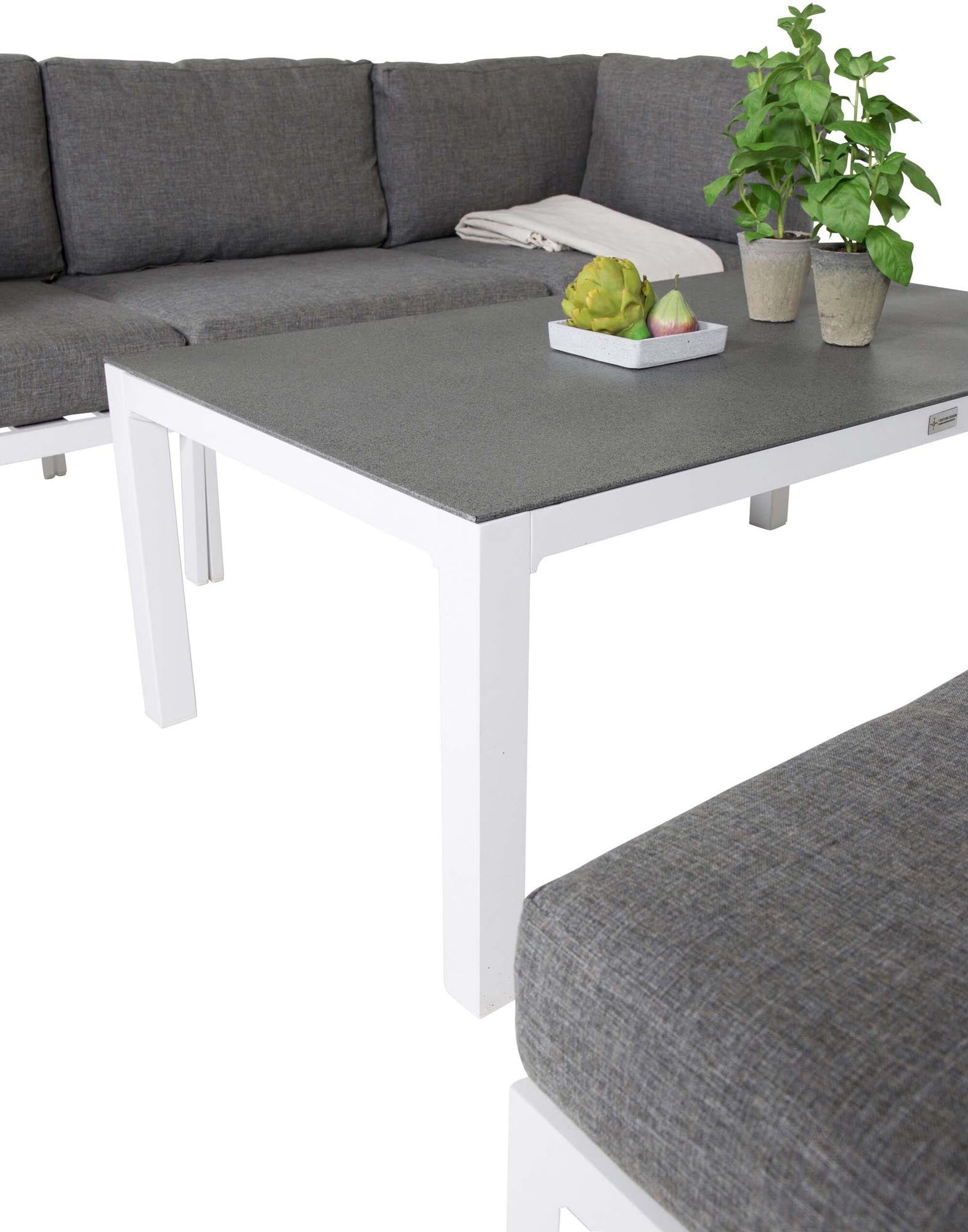 Copacabana Sofagarnitur V4 in Grau weiss präsentiert im Onlineshop von KAQTU Design AG. Loungeset ist von Venture Home