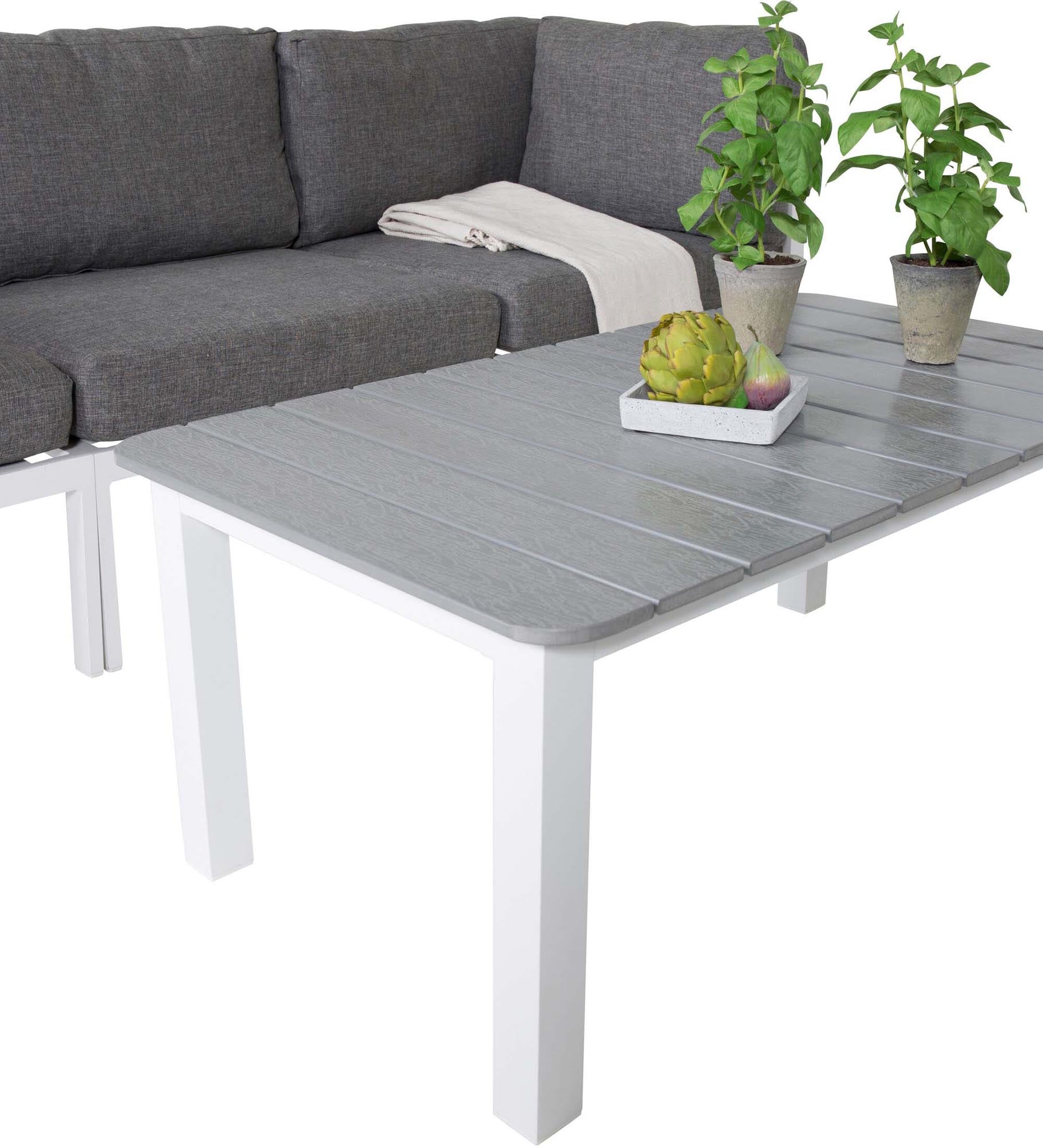 Copacabana Sofagarnitur V5 in Grau weiss präsentiert im Onlineshop von KAQTU Design AG. Loungeset ist von Venture Home