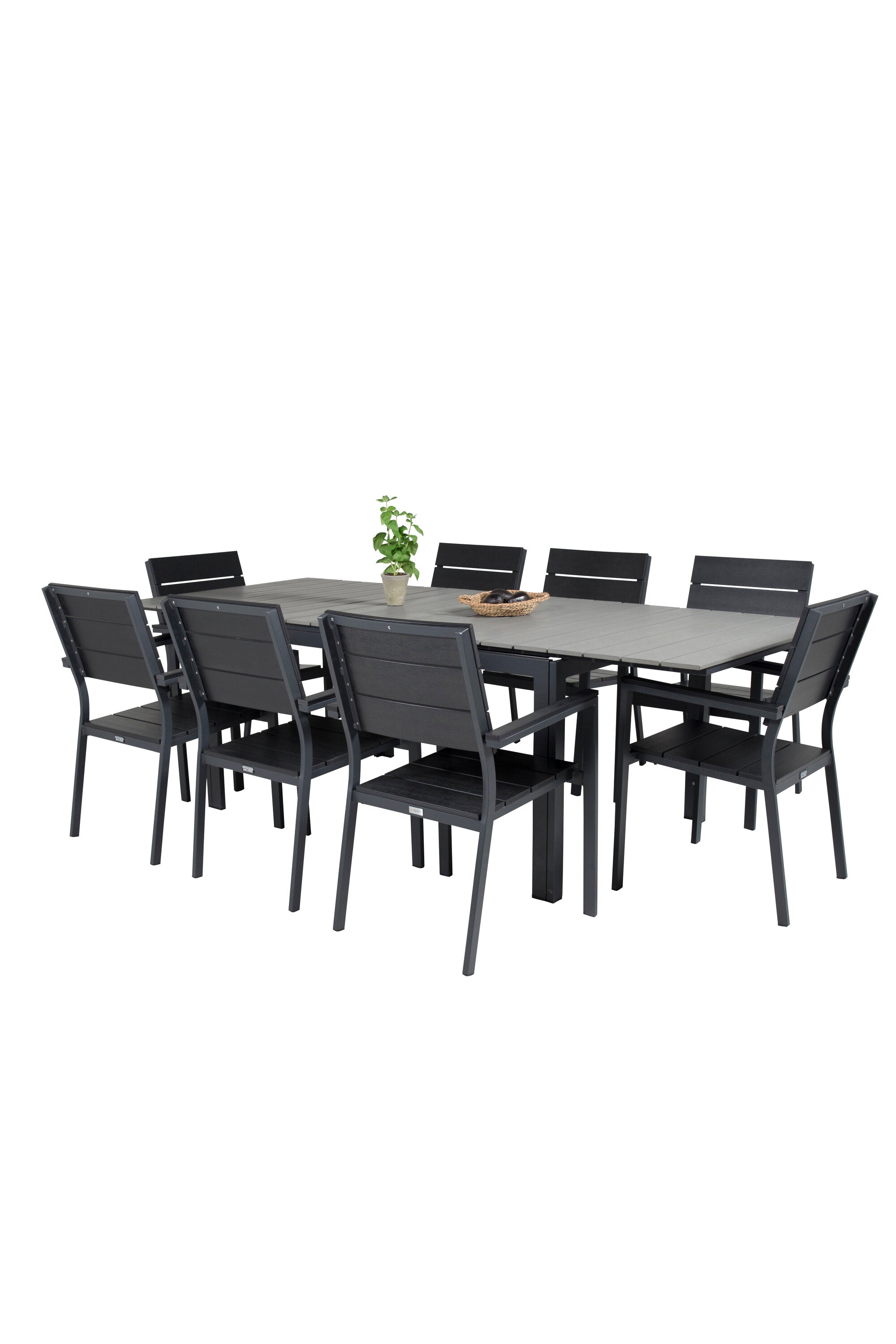 Venture Home Levels Set: Flexibler Esstisch mit stapelbaren Stühlen.