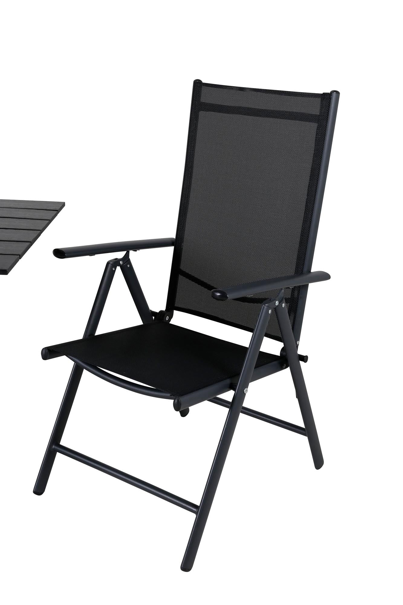 Colorado Cafétisch + Break Stuhl in Schwarz präsentiert im Onlineshop von KAQTU Design AG. Gartentischset ist von Venture Home