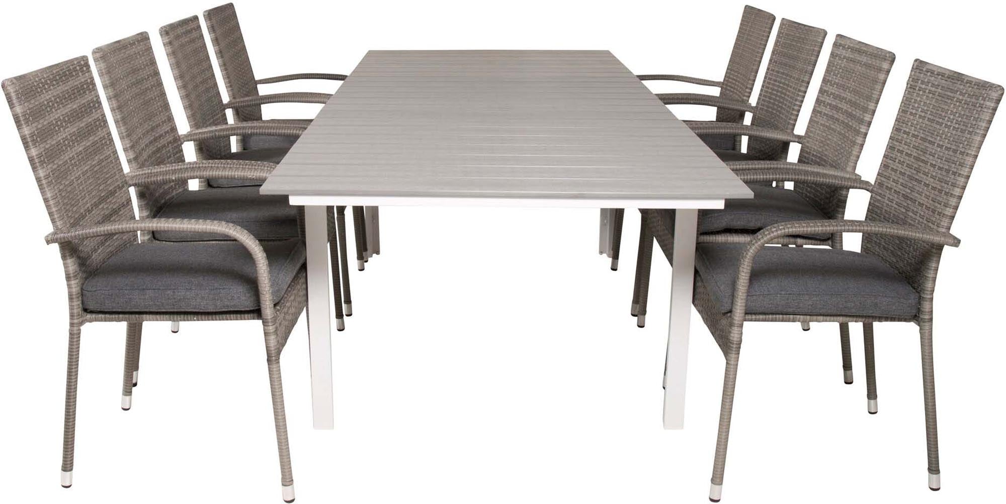 Erleben Sie gesellige Stunden im Freien mit dem Levels Outdoor-Tischset von Venture Home – ausziehbar, elegant und ideal für 8 Personen!