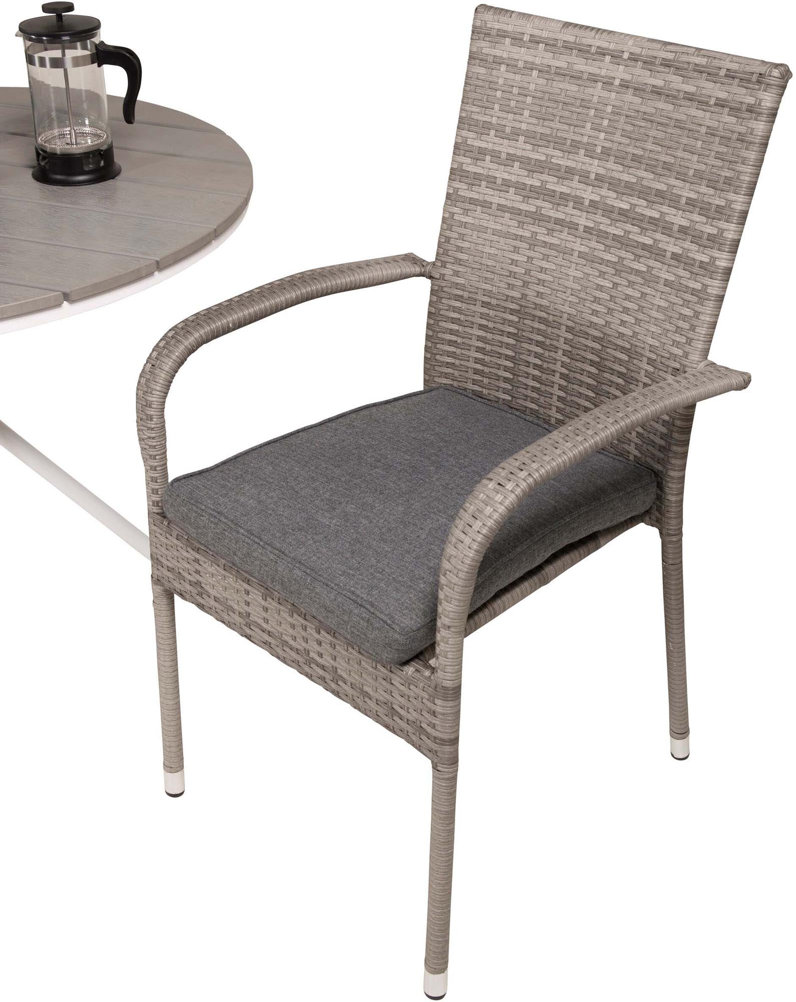 Elegantes Tischset für Balkon & Garten: Modern, wetterfest, platzsparend – ideal für entspannte Outdoor-Momente.