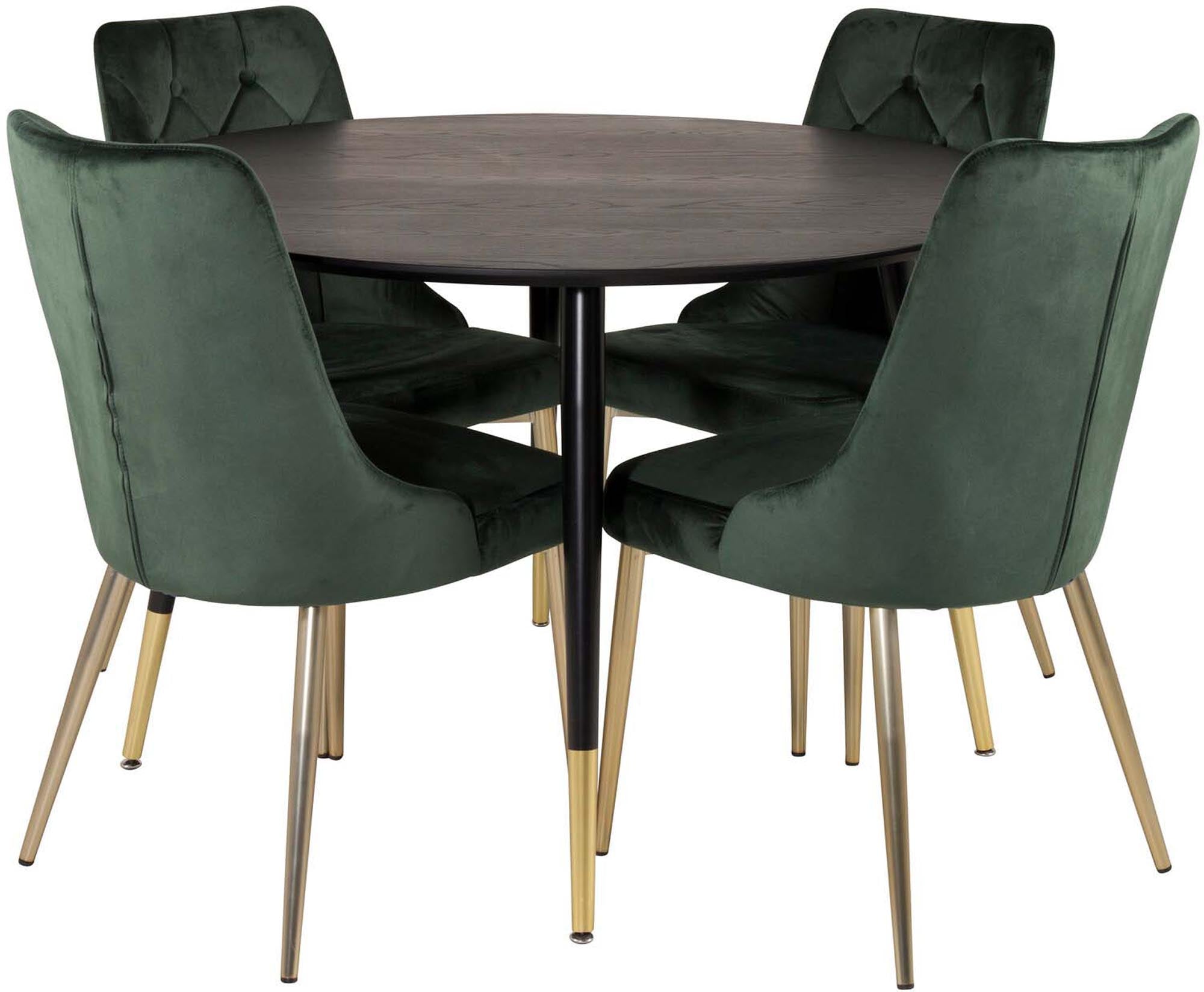 Luxuriöses Dipp Esszimmerset mit Samt für exklusives Wohnambiente.