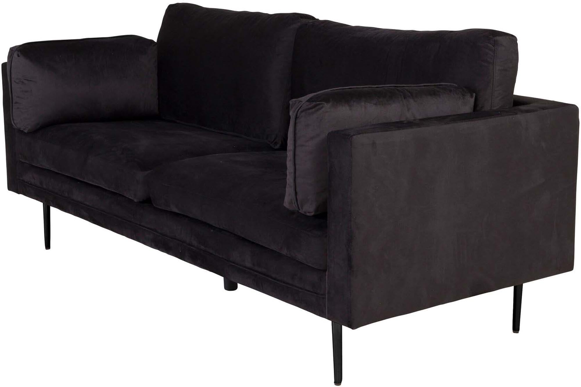 Boom Sofa in Schwarz/Schwarz präsentiert im Onlineshop von KAQTU Design AG. 3er Sofa ist von Venture Home