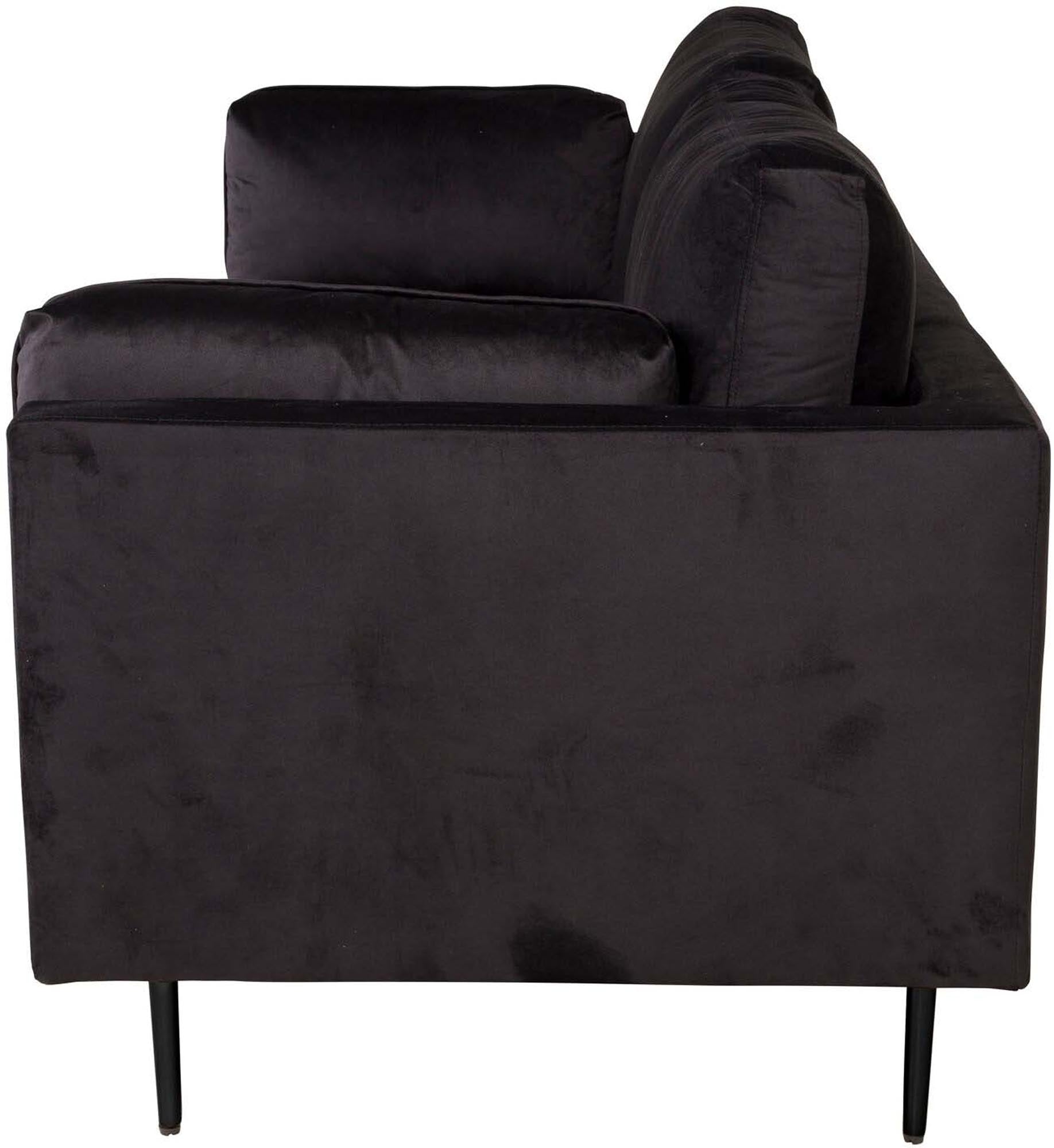 Boom Sofa in Schwarz/Schwarz präsentiert im Onlineshop von KAQTU Design AG. 3er Sofa ist von Venture Home