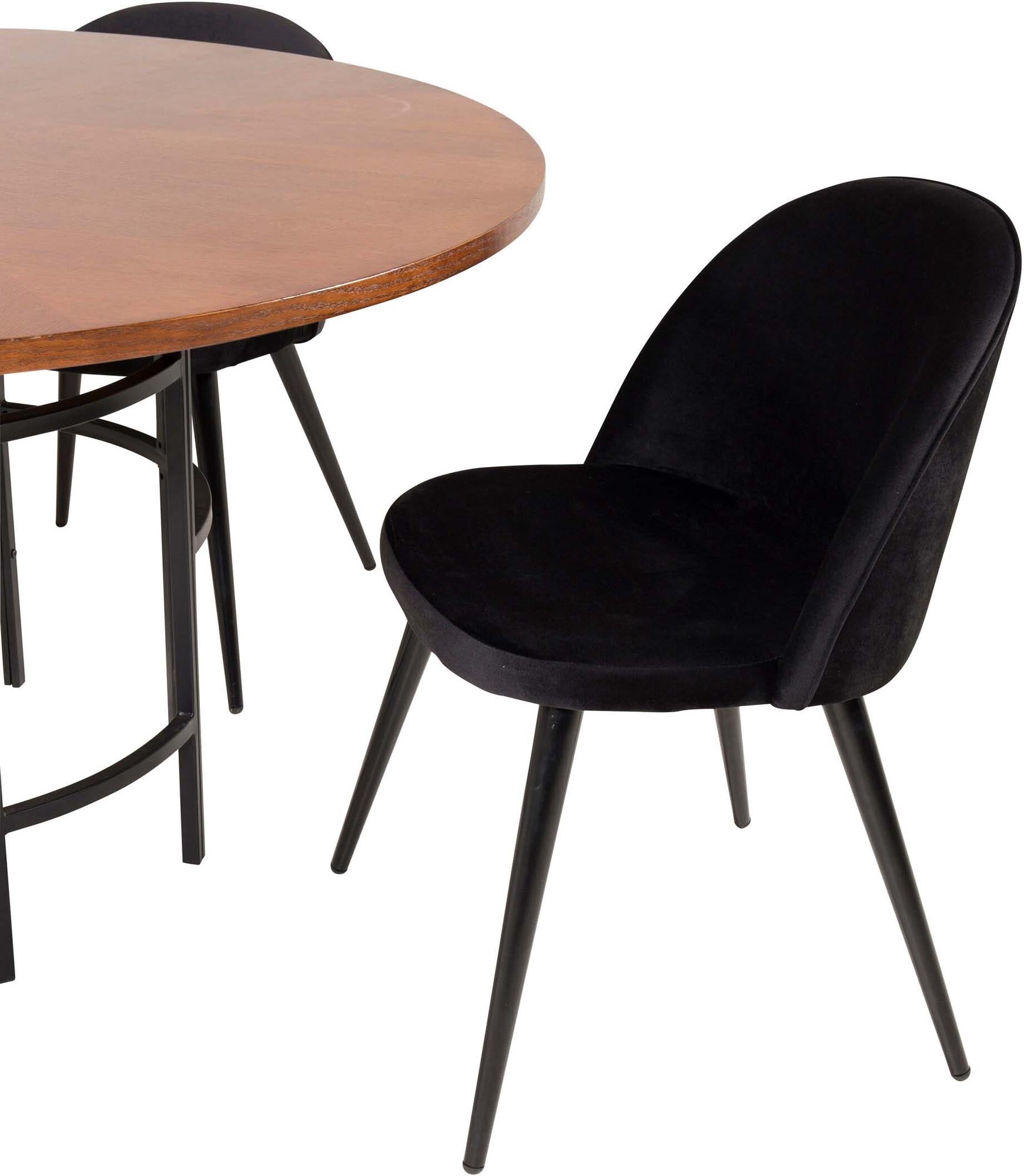 Elegantes Esszimmerset mit Samt für stilvolle Dinnerabende.