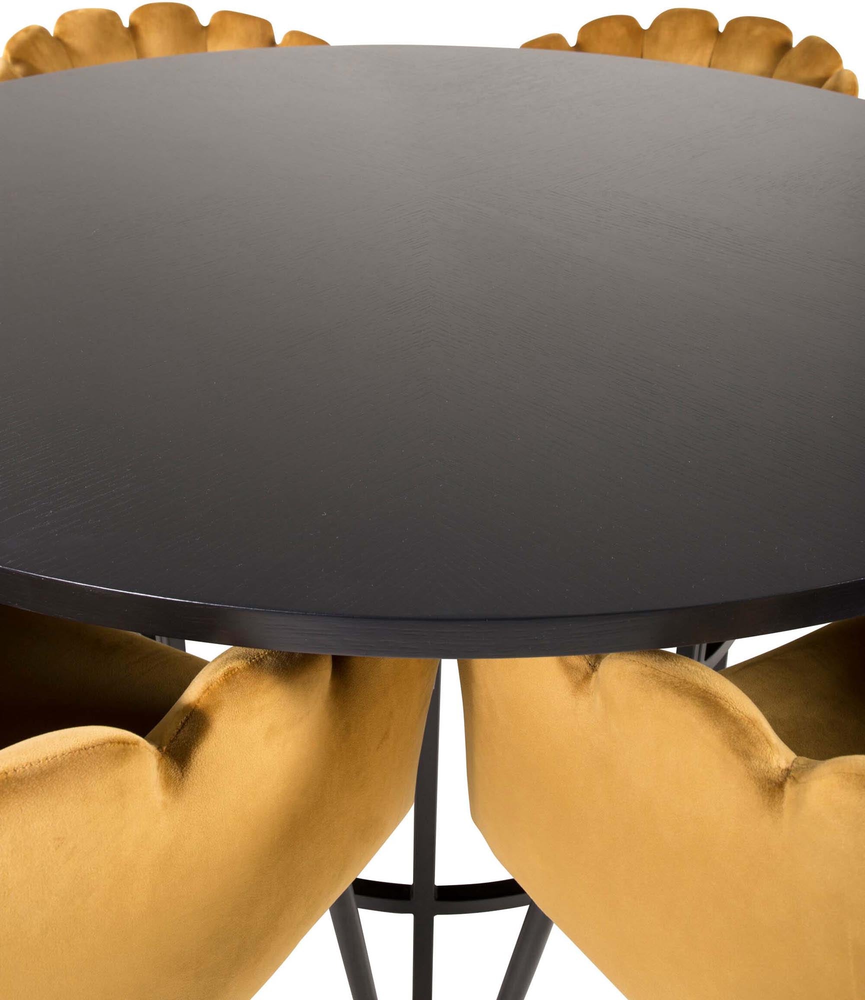 Stilvolles Esszimmerset für 6 Personen, rund, von Venture Home.