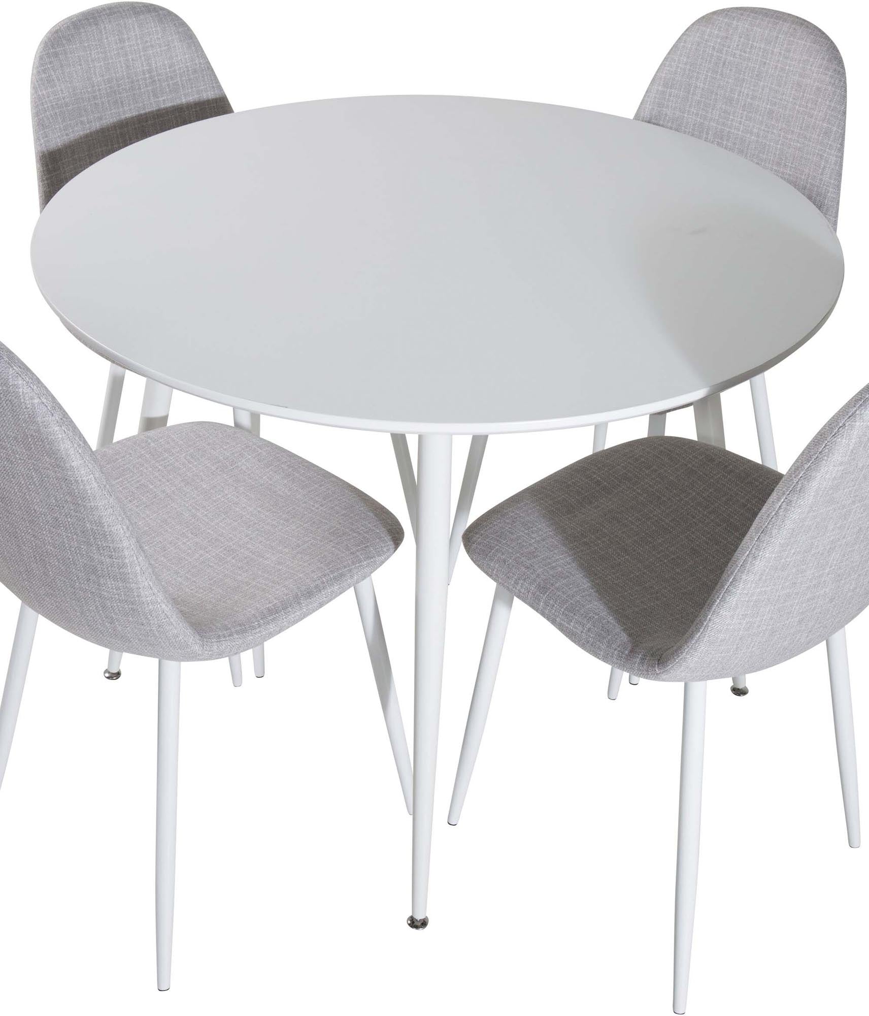 Modernes Plaza Esszimmerset: 100cm Tisch & 4 Stühle von Venture Home.