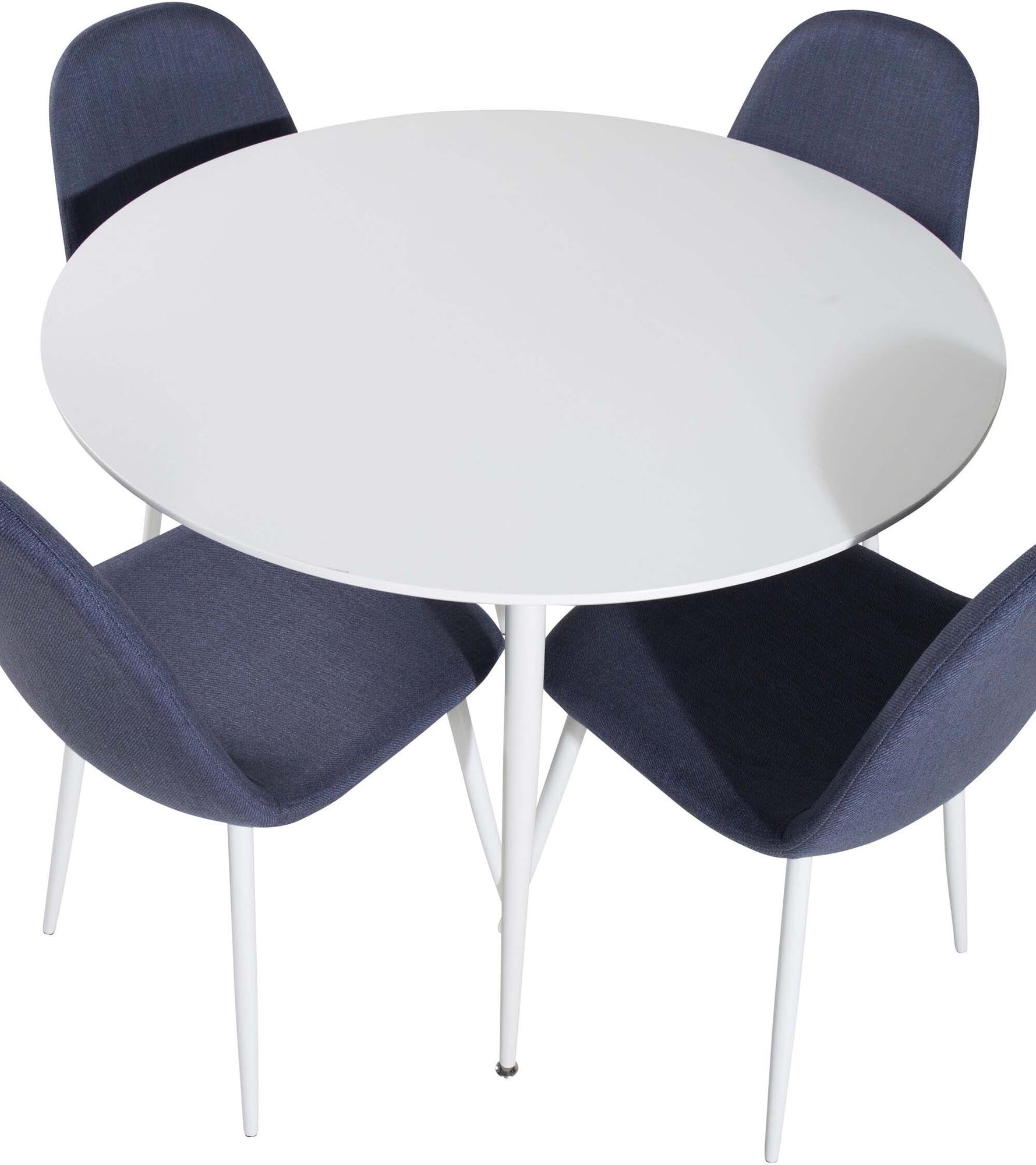 Modernes Plaza Esszimmerset: 100cm Tisch & 4 Stühle von Venture Home.