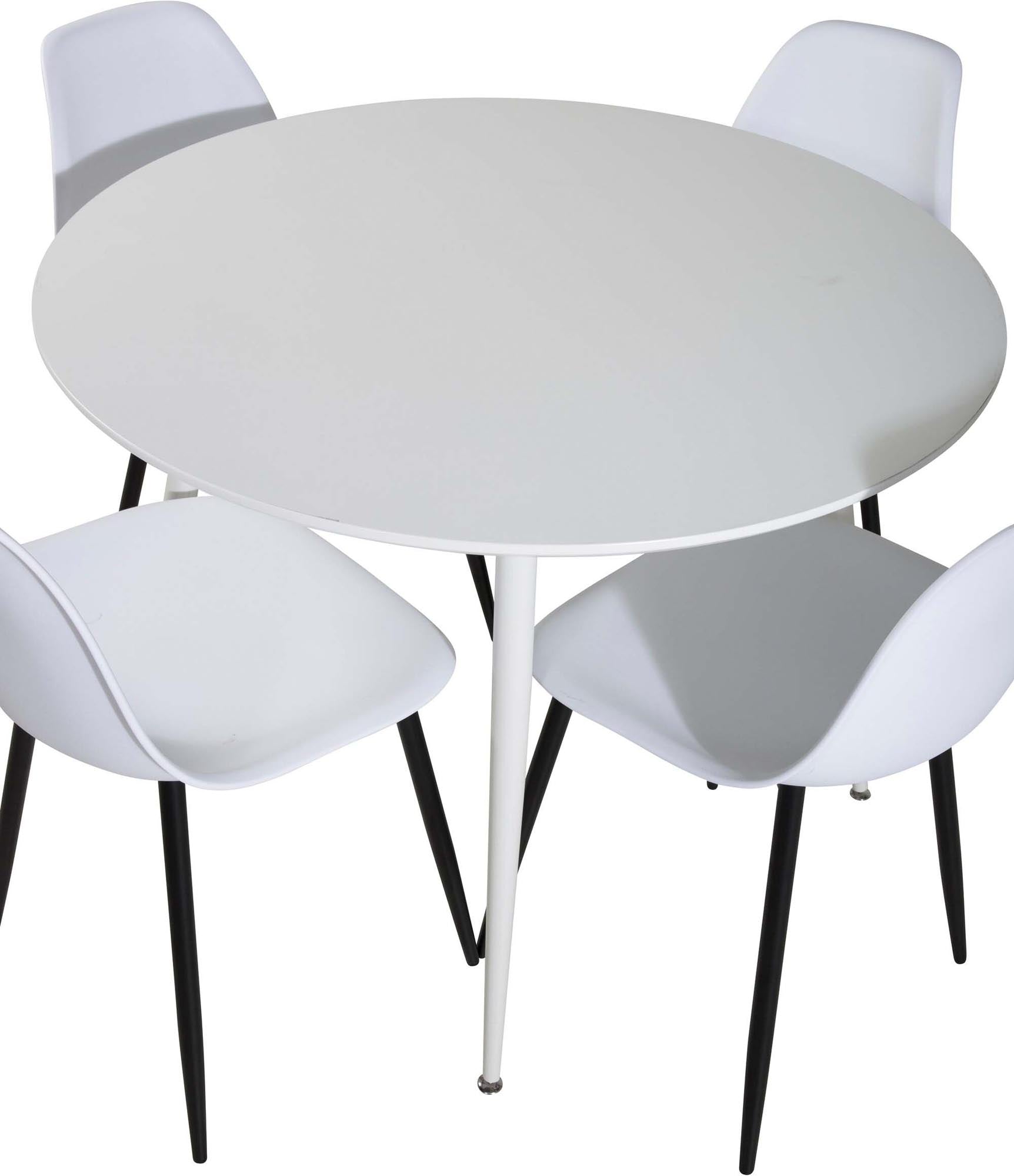 Stilvolles Plaza Esszimmerset: 100cm Tisch & 4 Stühle von Venture Home.