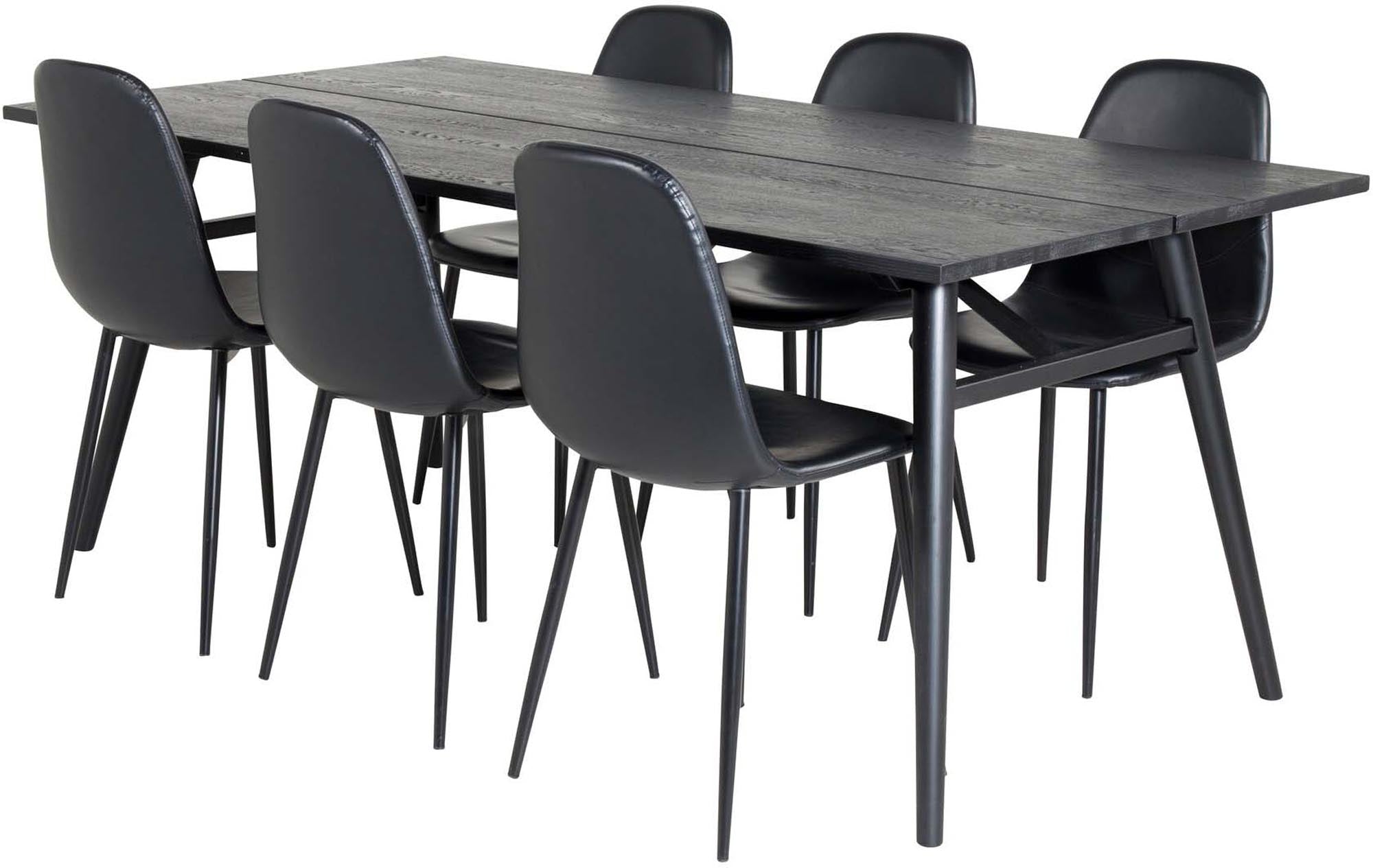 Stilvolles, ausziehbares Esszimmerset für 6 Personen von Venture Home. Hochwertige Materialien und elegantes Design für Ihr Zuhause.