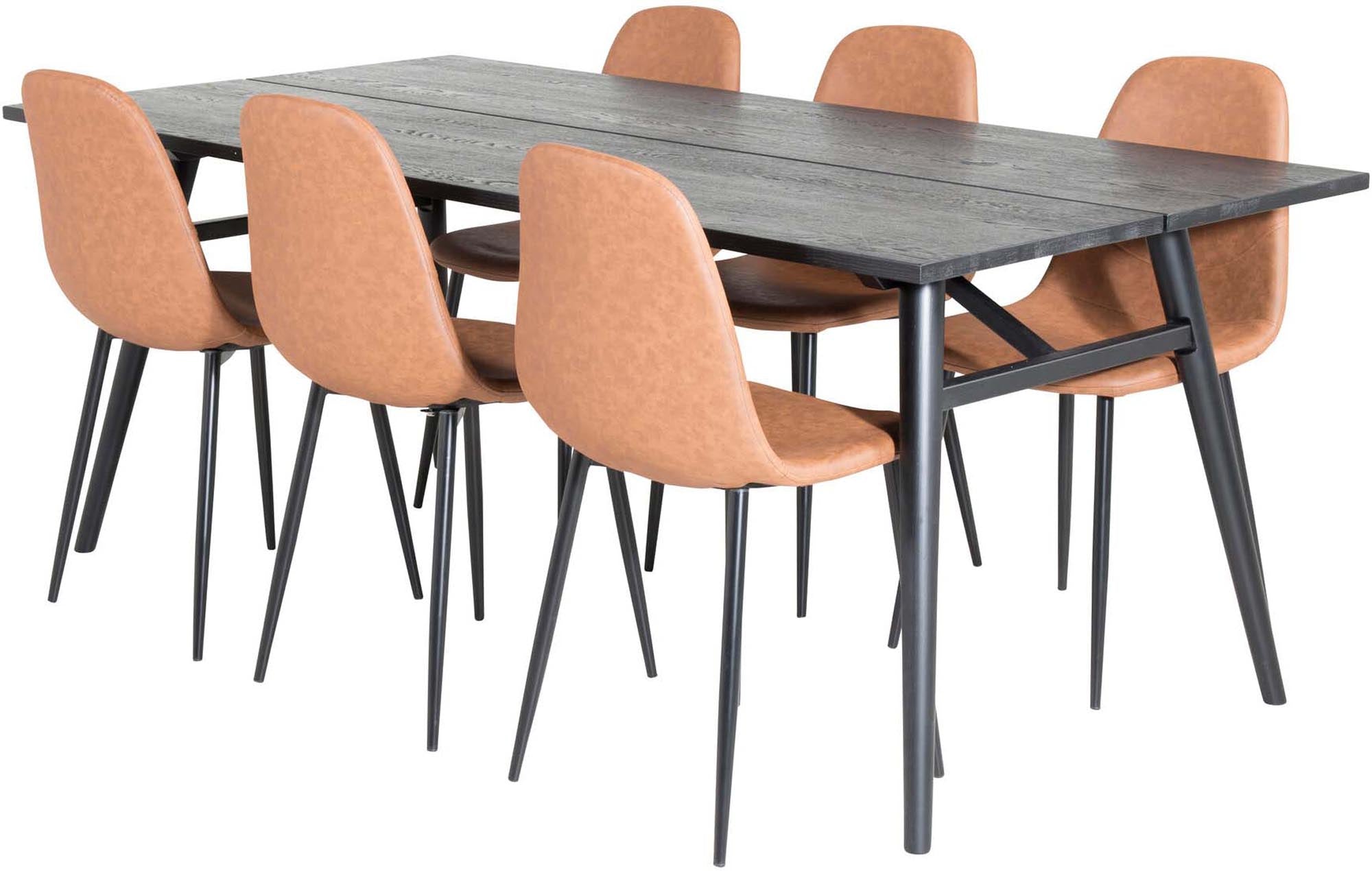 Venture Home: Stilvolles Esszimmerset, erweiterbar auf 195cm, 6 Plätze.