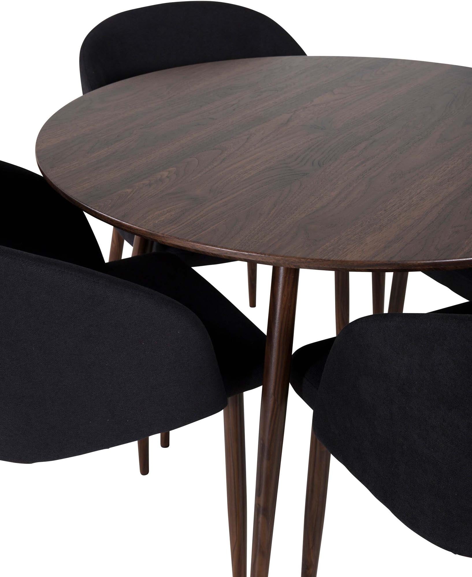 Plaza Esszimmerset + Arch: Elegante Tisch-Stuhl-Kombination für gesellige Runden in kleinen Räumen. Hochwertig und vielseitig einsetzbar.