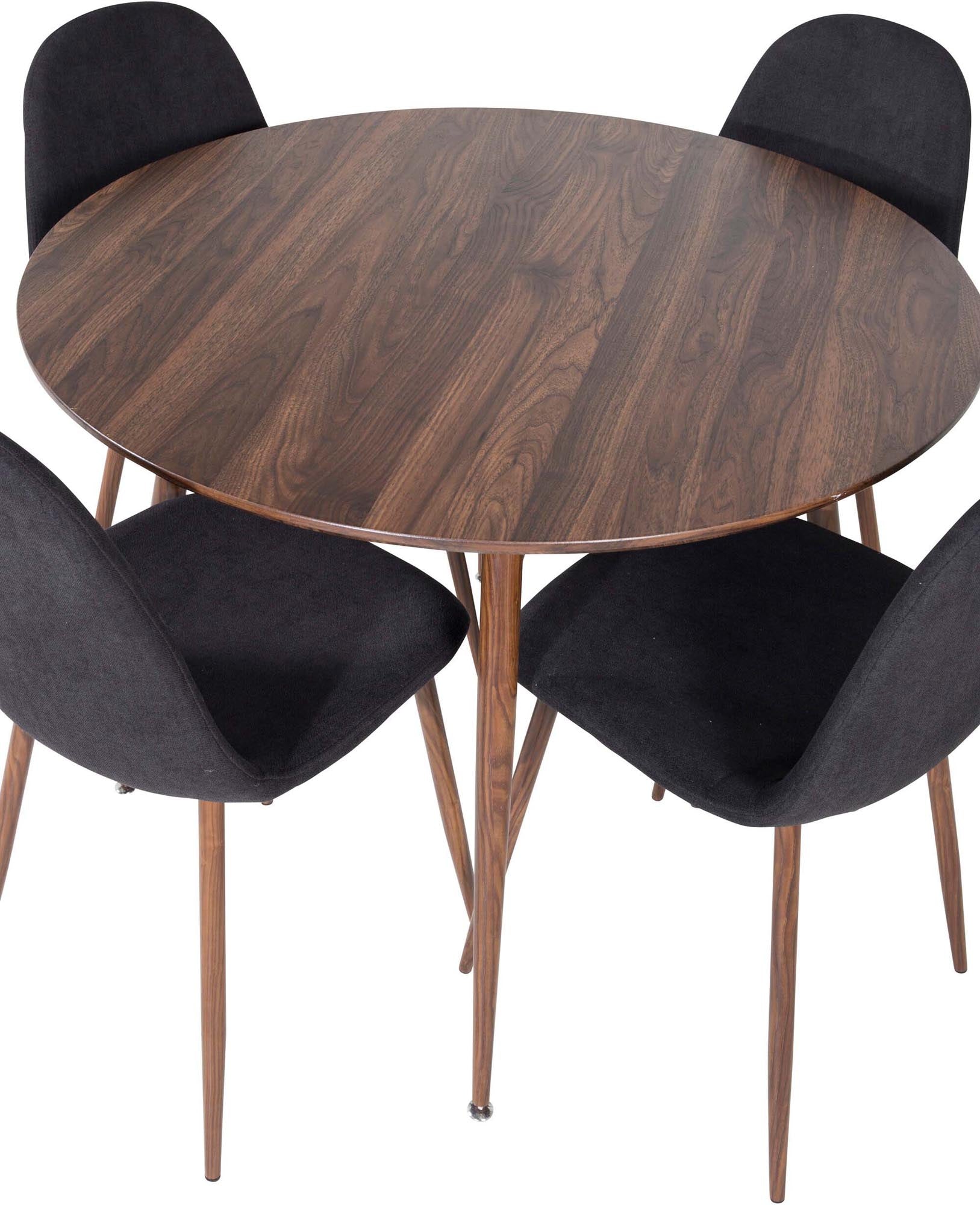 Stilvolles Plaza Esszimmerset: 100cm Tisch & 4 Stühle von Venture Home.