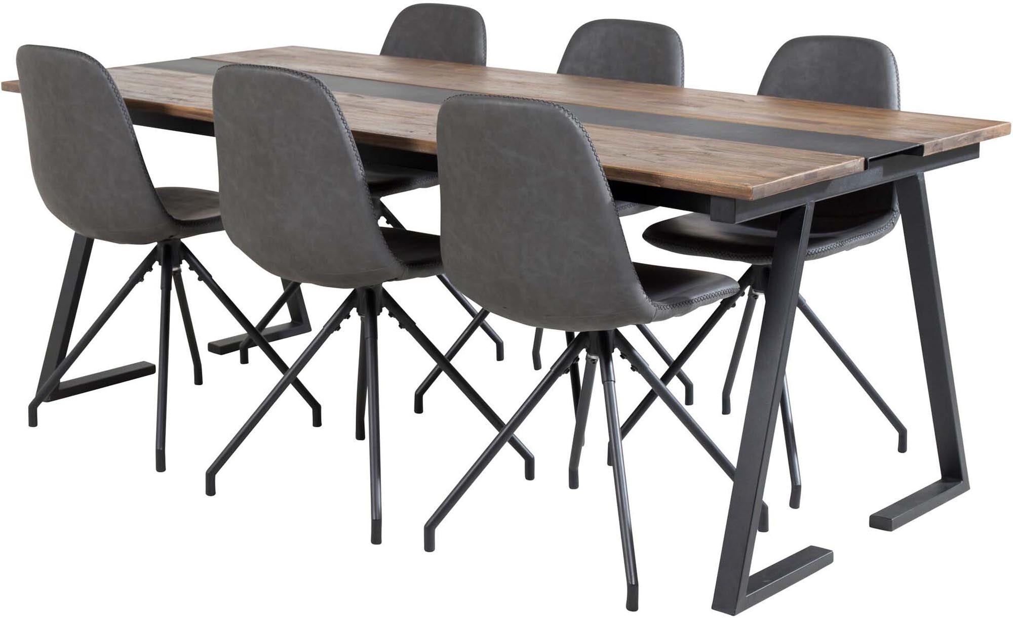 Elegantes Jakarta Esszimmerset mit 200 cm Tisch und 6 komfortablen Samt-Stühlen. Perfekt für Familienessen und stilvolle Zusammenkünfte.