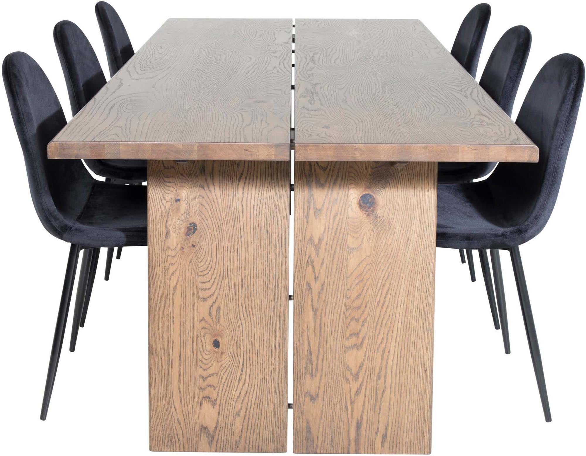 Elegantes Logger Esszimmerset: Perfekte Harmonie aus Stil und Komfort.