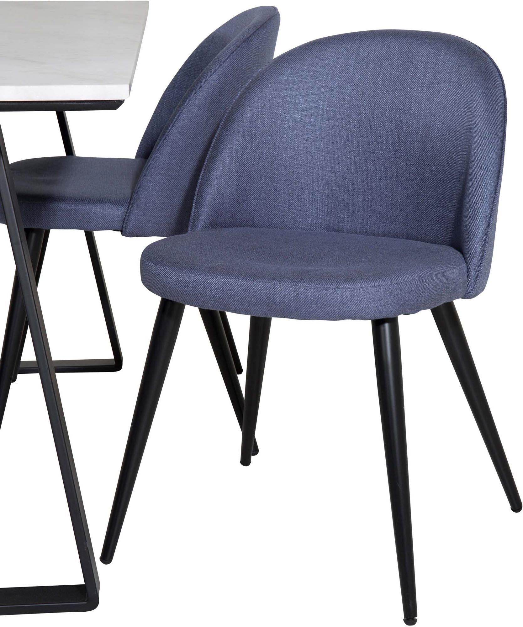 Estelle Esszimmerset: Stilvolle Samtstühle für Ihr modernes Zuhause.