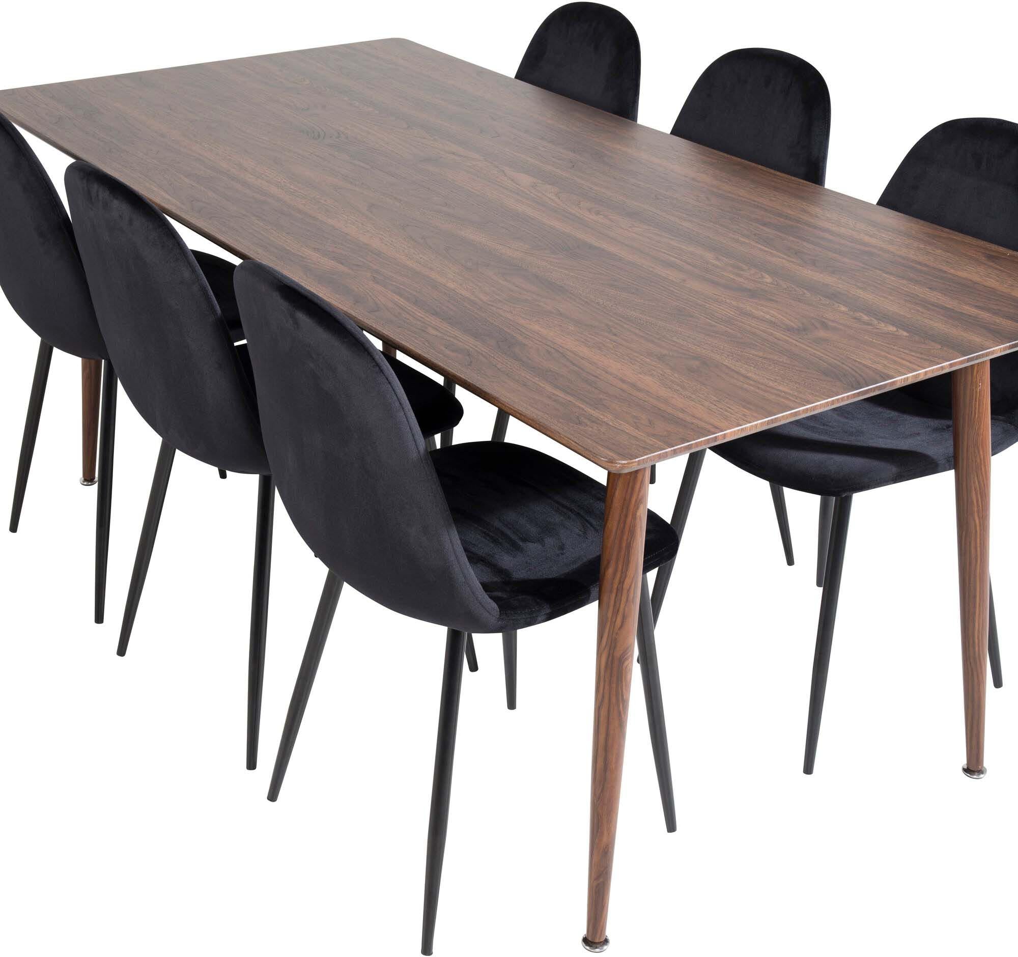 Venture Home Polar Set: Modernes Esszimmer für 6, 180cm Tisch.