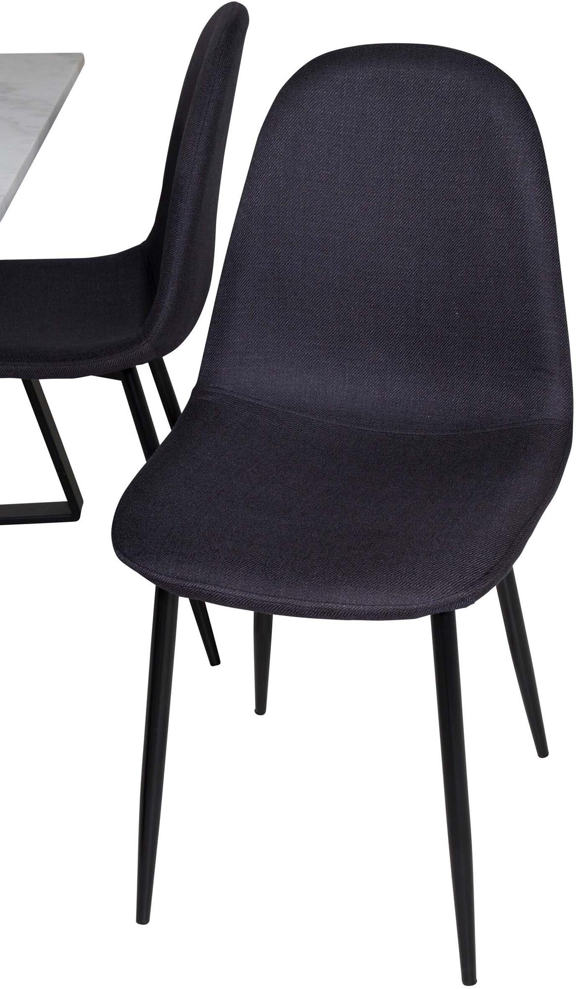 Erleben Sie das stilvolle Esszimmerset Estelle + Polar von Venture Home: Moderner Esstisch und bequeme Stühle für unvergessliche Momente.