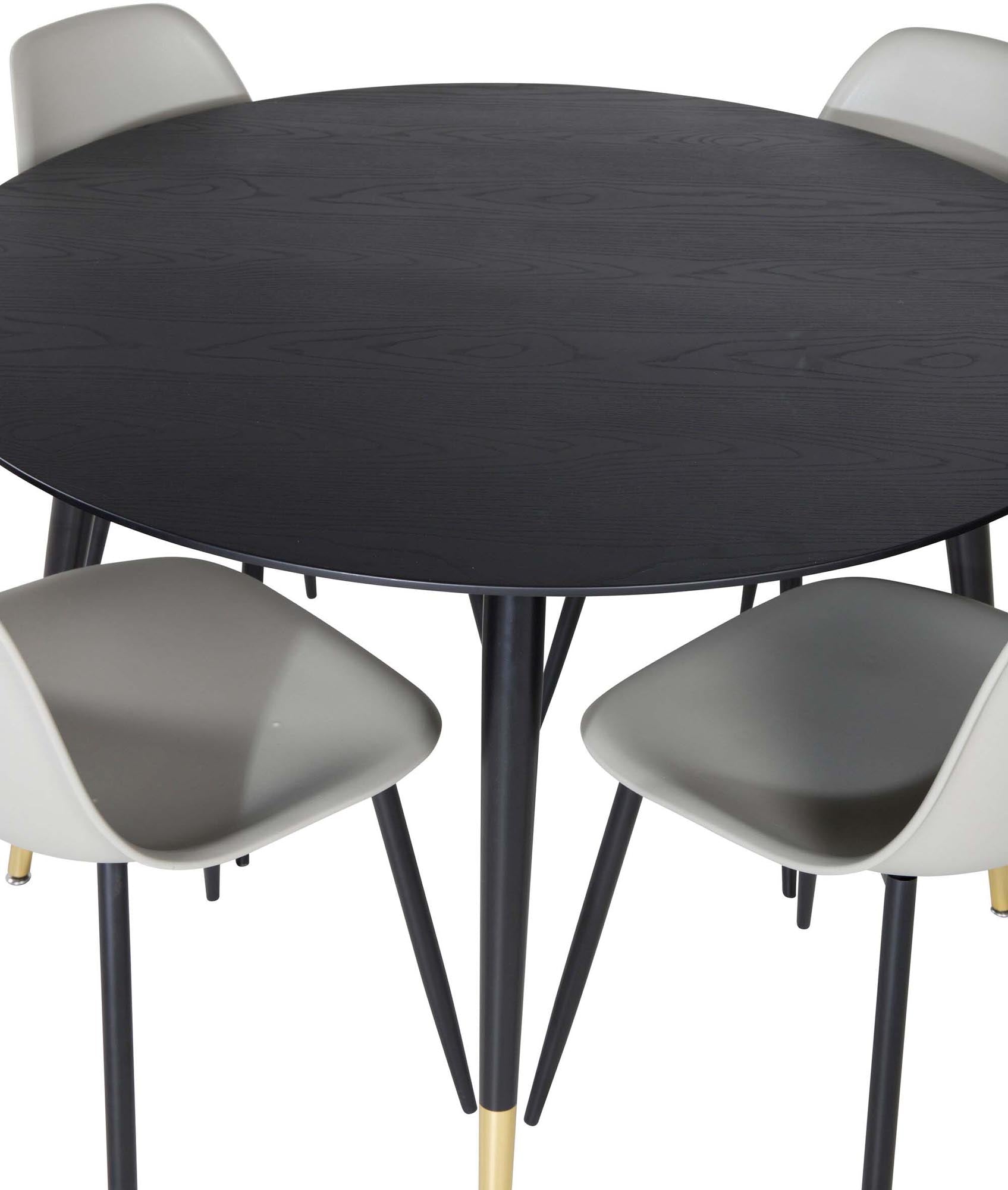 Entdecken Sie das Dipp Esszimmerset + Polar ⌀115cm/4St. von Venture Home – perfekt für gesellige Abende und stilvolle Einrichtung in Ihrem Esszimmer.