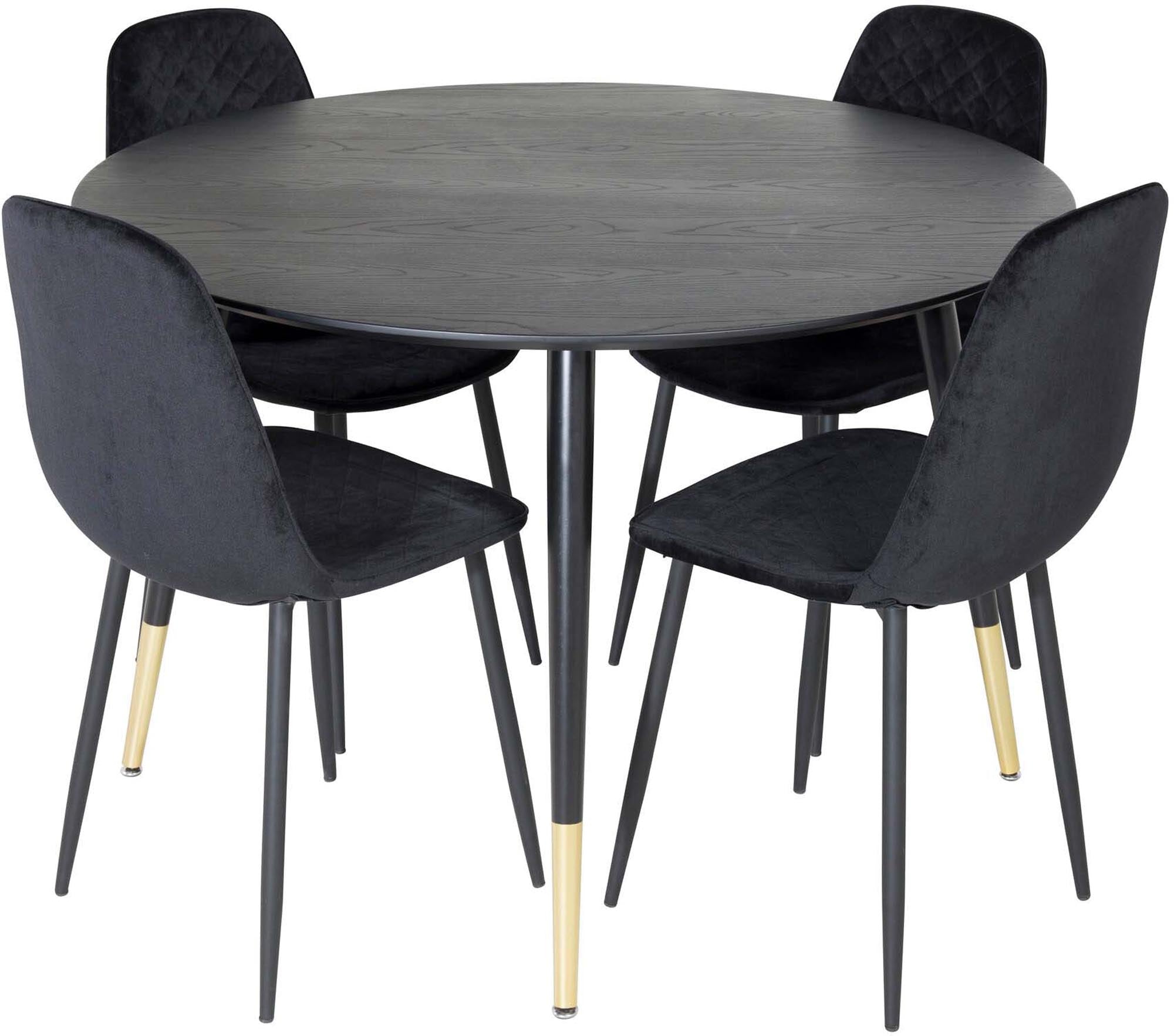 Modernes Dipp Esszimmerset + Polar für gesellige Runden zu viert.