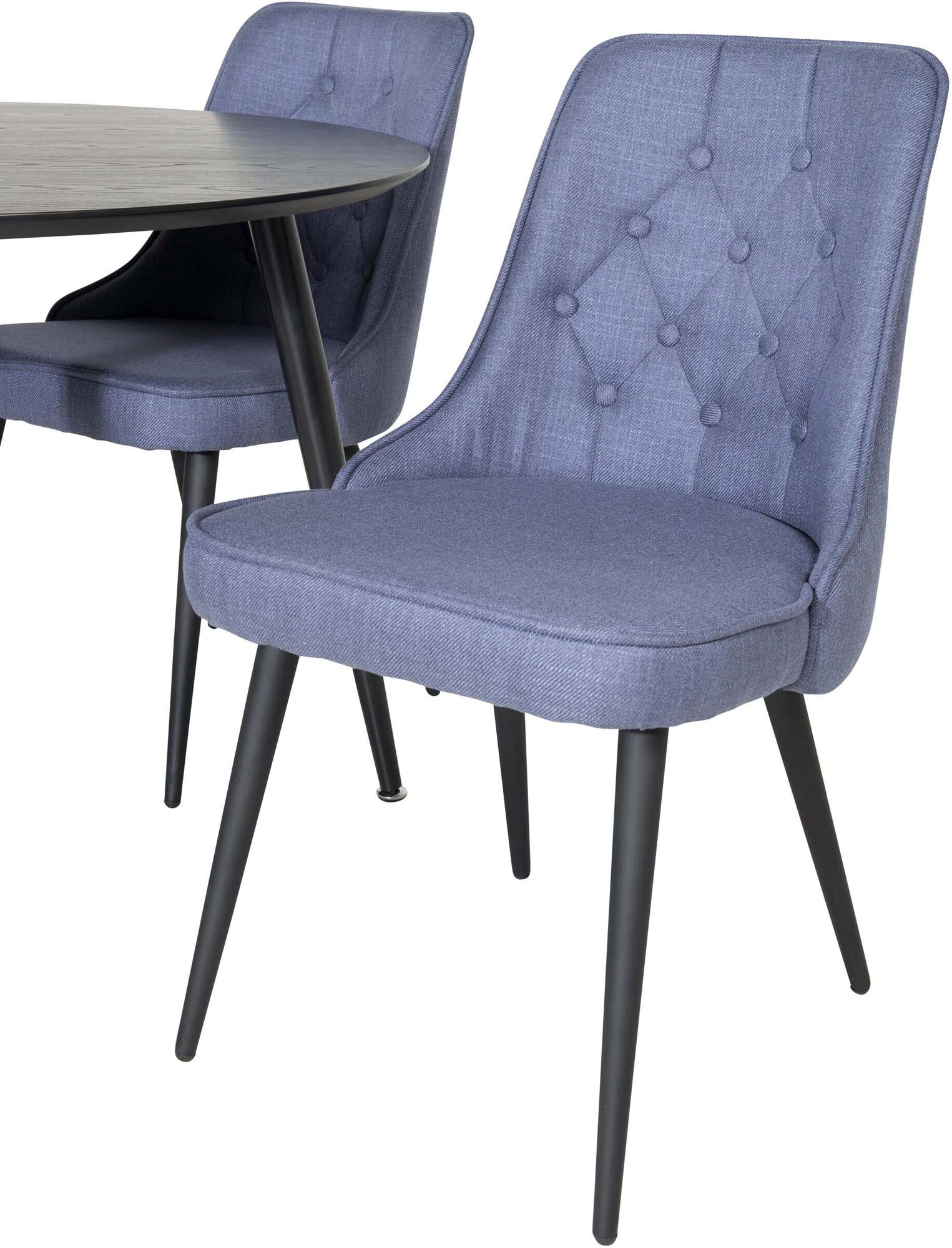 Elegantes Dipp Esszimmerset mit Samt für stilvolle Dinnerabende.