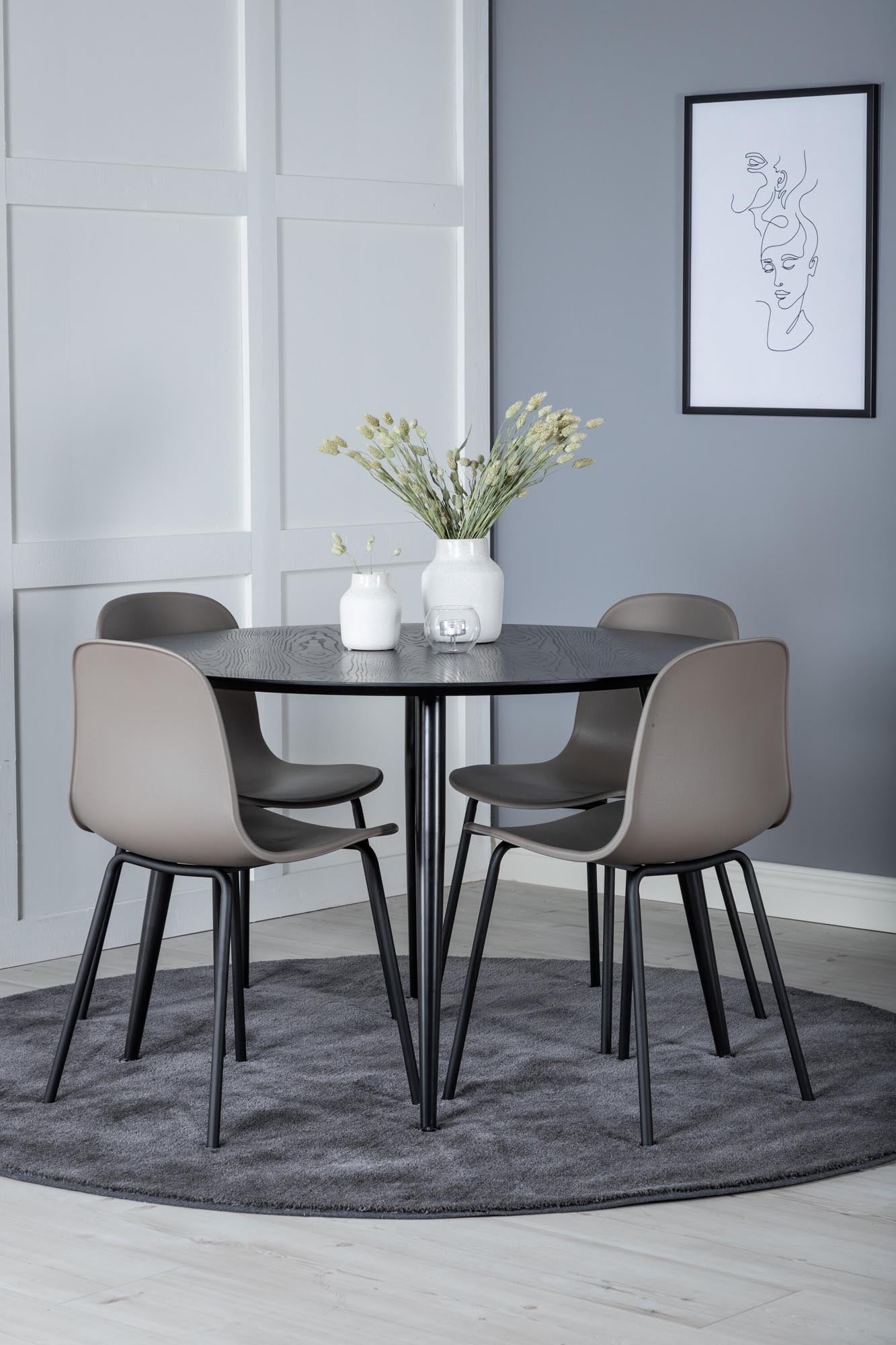 Dipp Esszimmerset + Arctic: Moderner Esstisch und elegante Stühle für gesellige Abende. Ideal für Ihr Esszimmer!